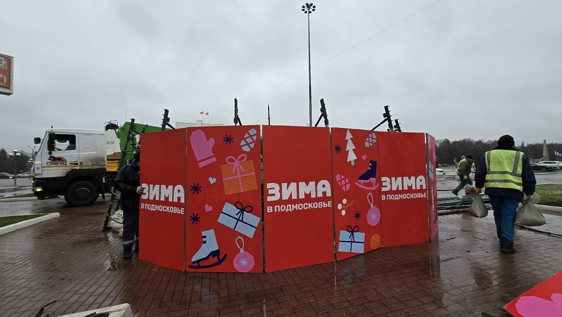 Коломна, новогодняя елка,подготовка к новому году,