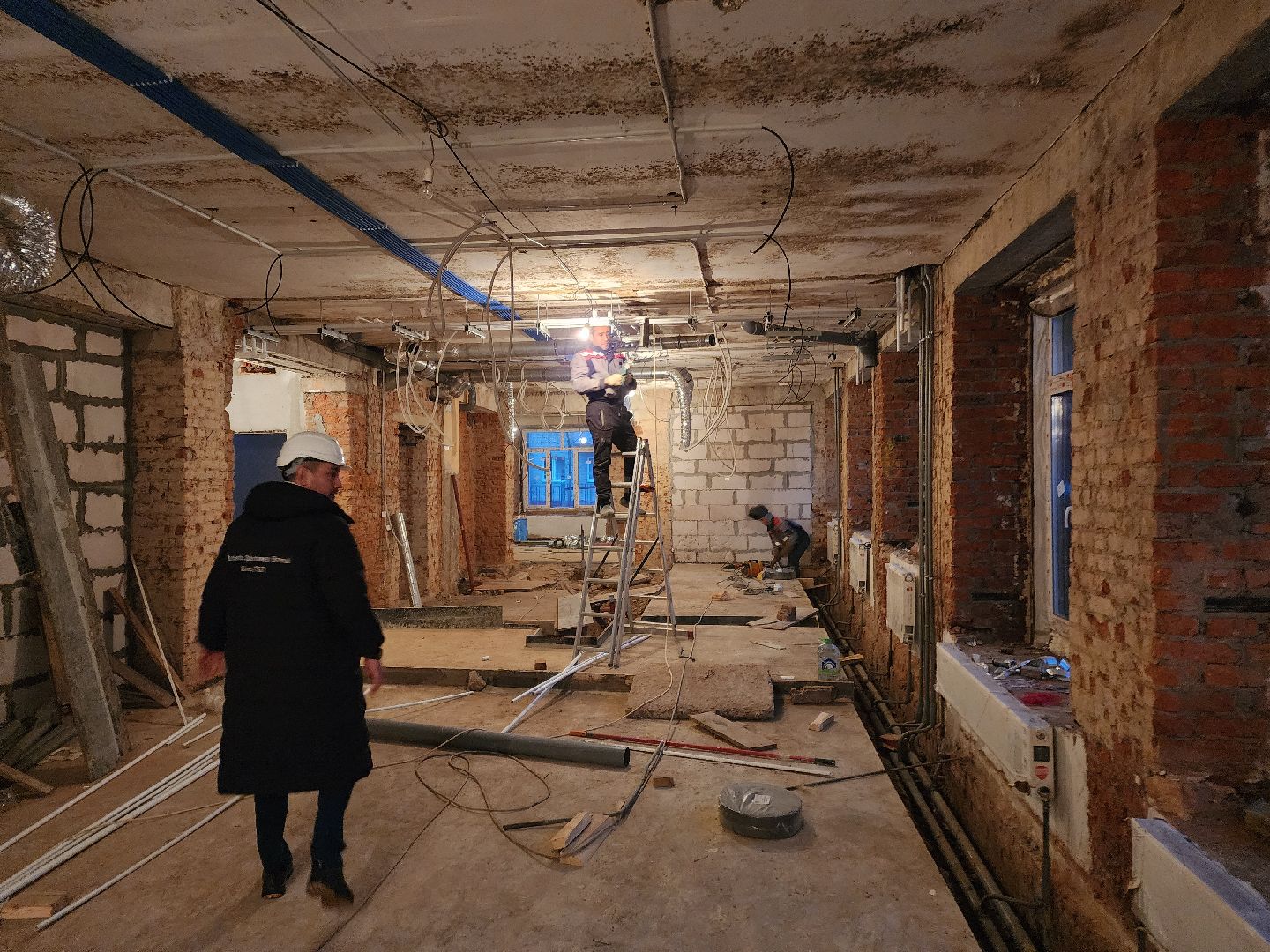 чехов, улица ильича 34а, дошкольное отделение, лицей 4, детский сад, капитальный ремонт, реконструкция, капремонт здания, внутренняя отделка помещений, черновая отделка, чистовая отделка, облицовка панелями, прокладка инженерных сетей,  внутренние коммуникации, водоснабжение, канализация, отопление, слаботочные системы, вентиляция, замена кровли, фасадные работы, госпрограмма московской области,