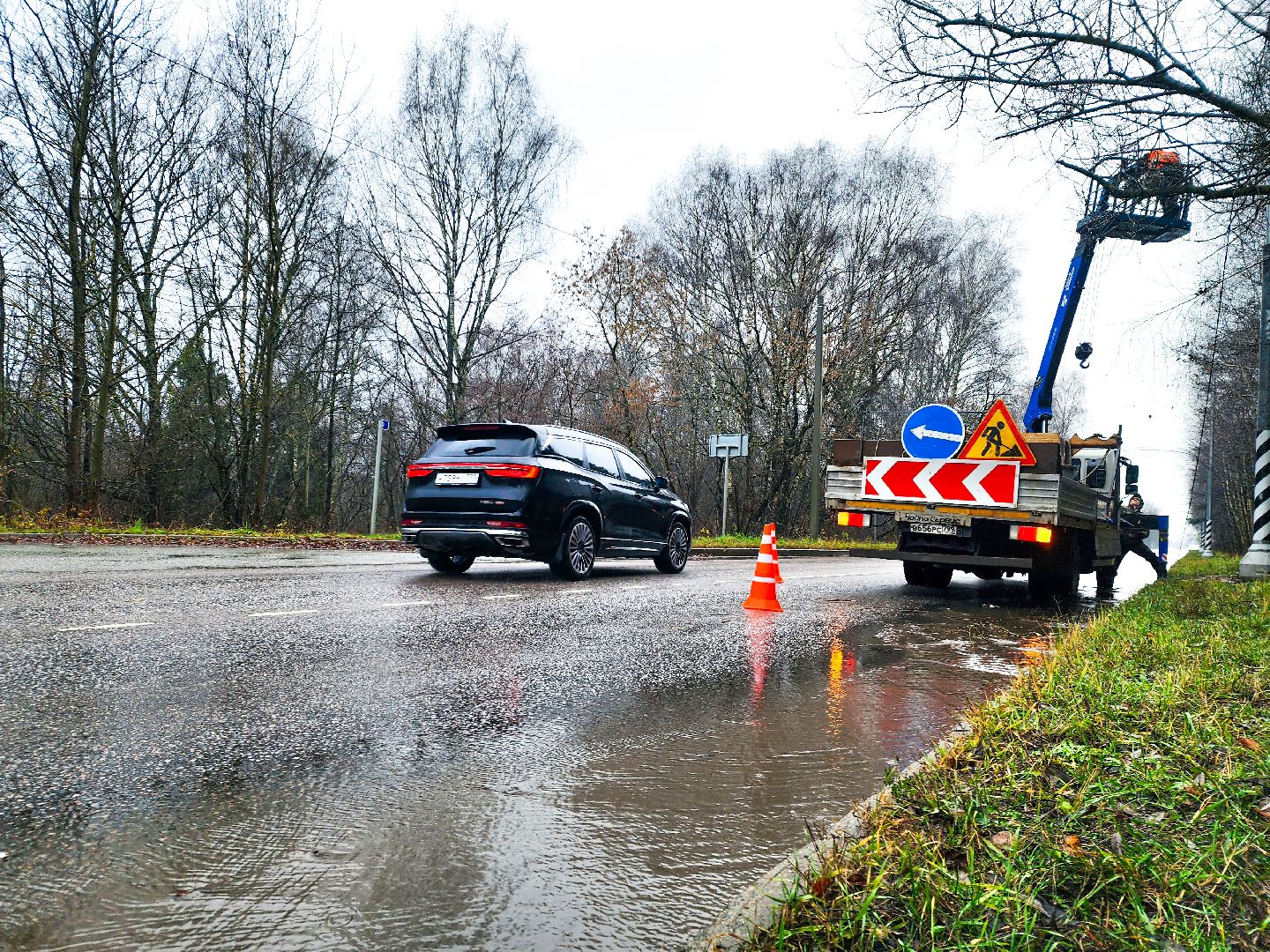 пущино, серпухов, освещение, мосавтодор, региональные дороги,