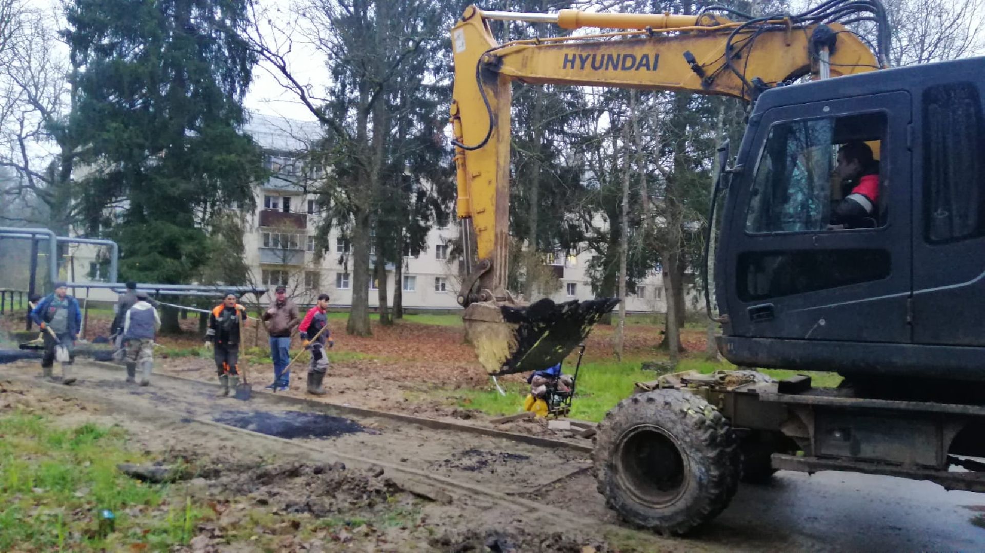 городской округ восход, благоустройство, тротуар в горбово, ремонт,
