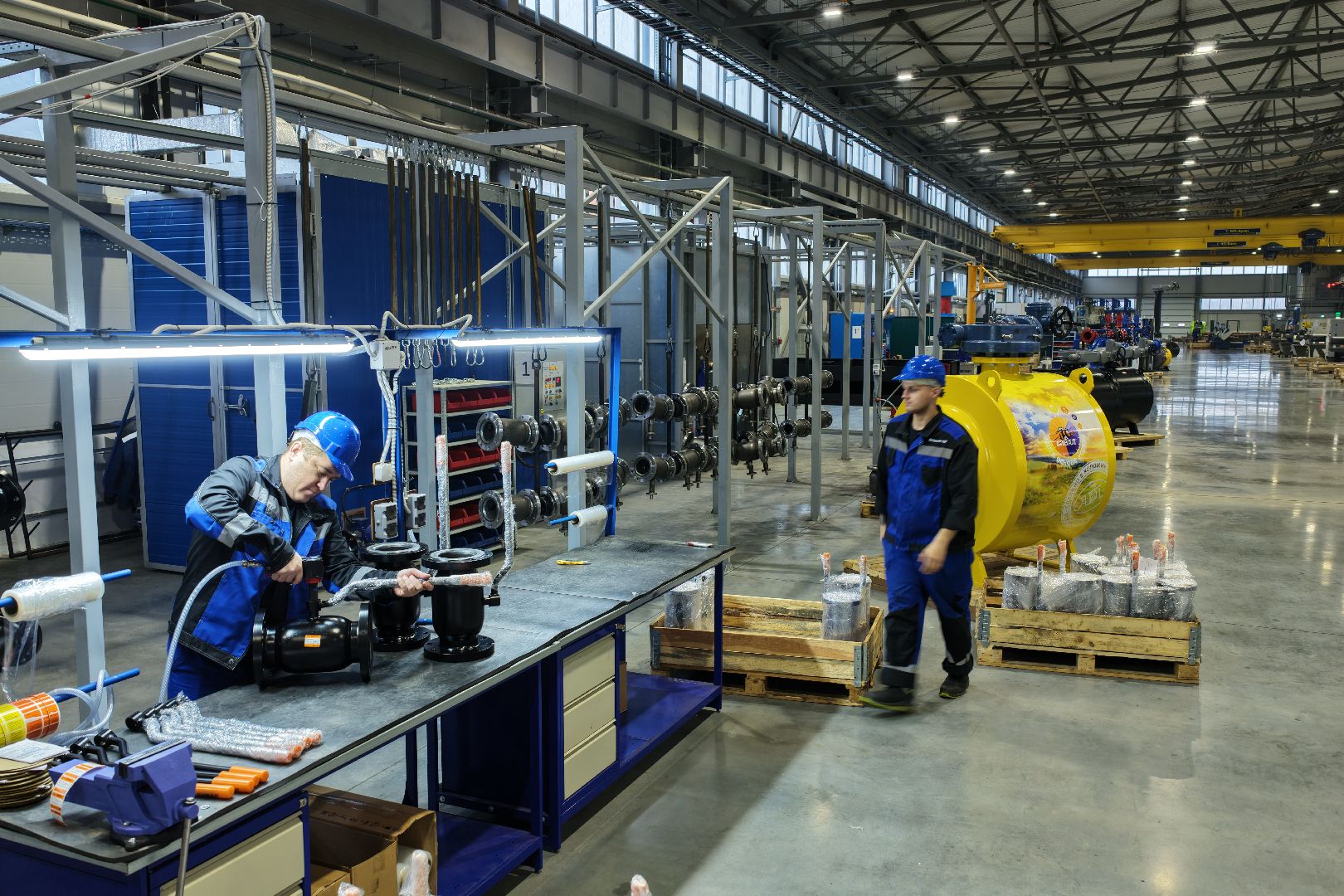 видео с коптера, завод импортозамещающего оборудования для ЖКХ, завод в коломне ,