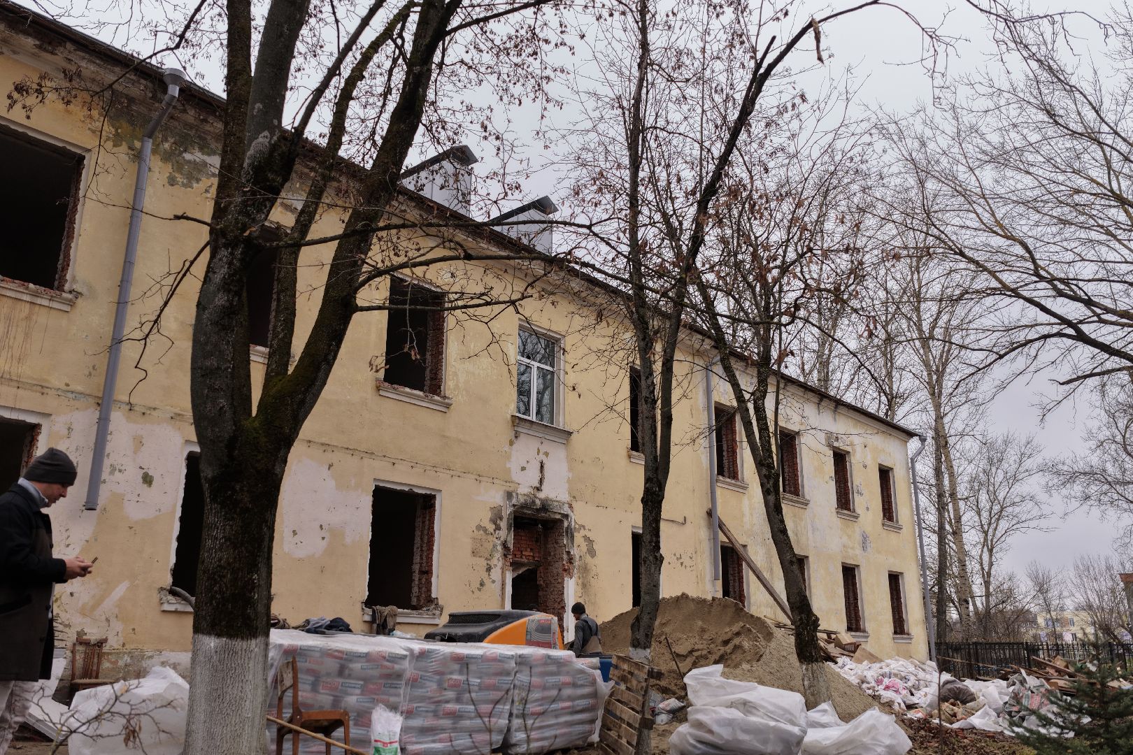 видео с коптера, музыкальная школа коломна, капремонт музыкальной школы,