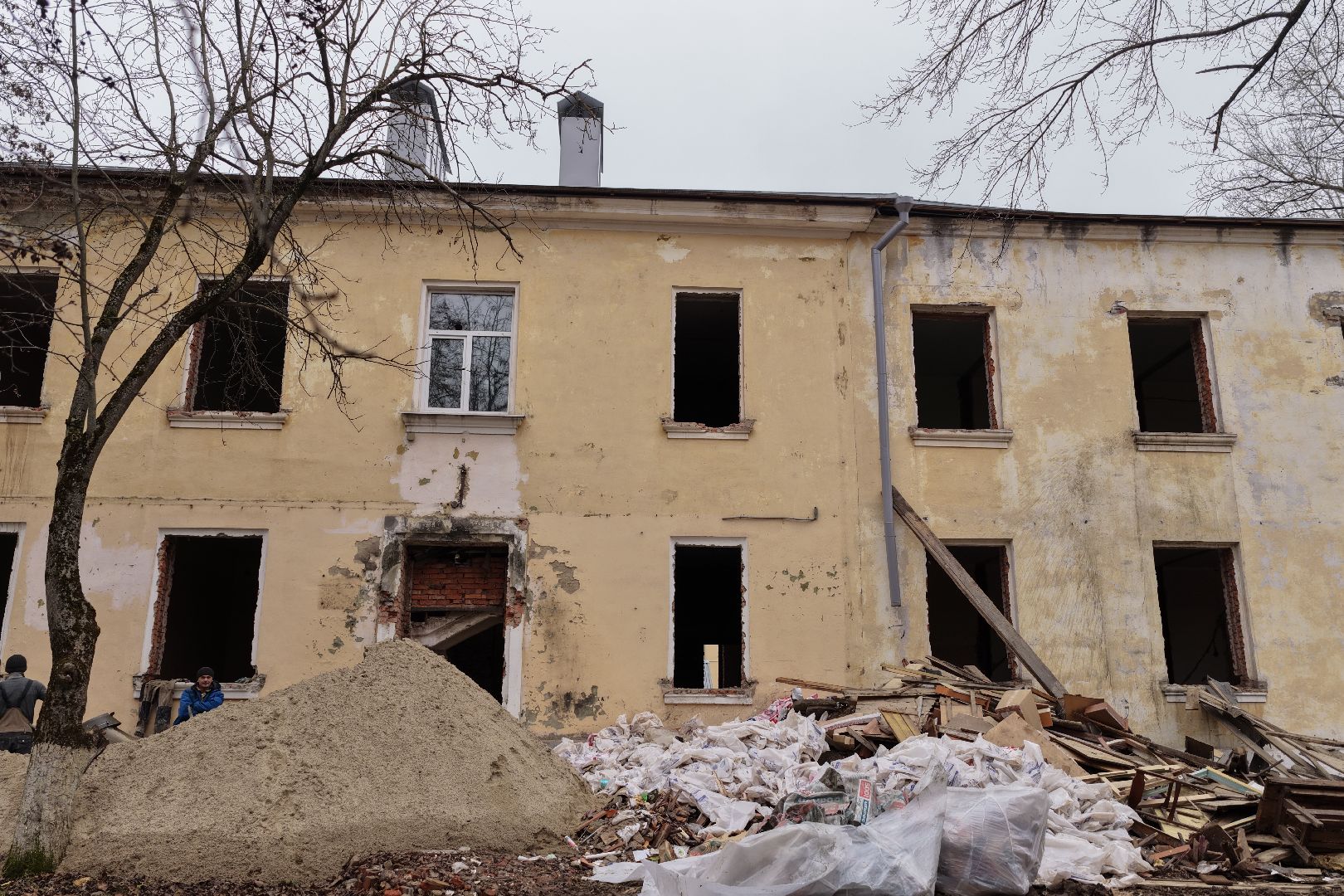 видео с коптера, музыкальная школа коломна, капремонт музыкальной школы,