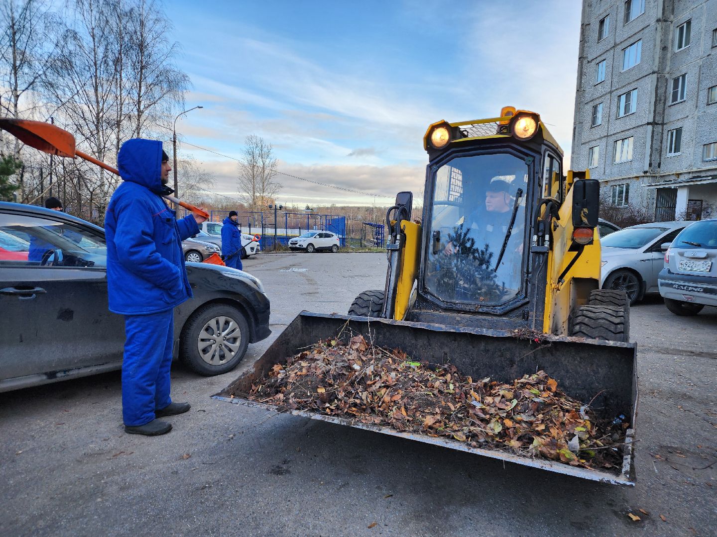 фрязино, уборка улиц, смет мусора, мбу городское хозяйство, устранение последний непогоды,