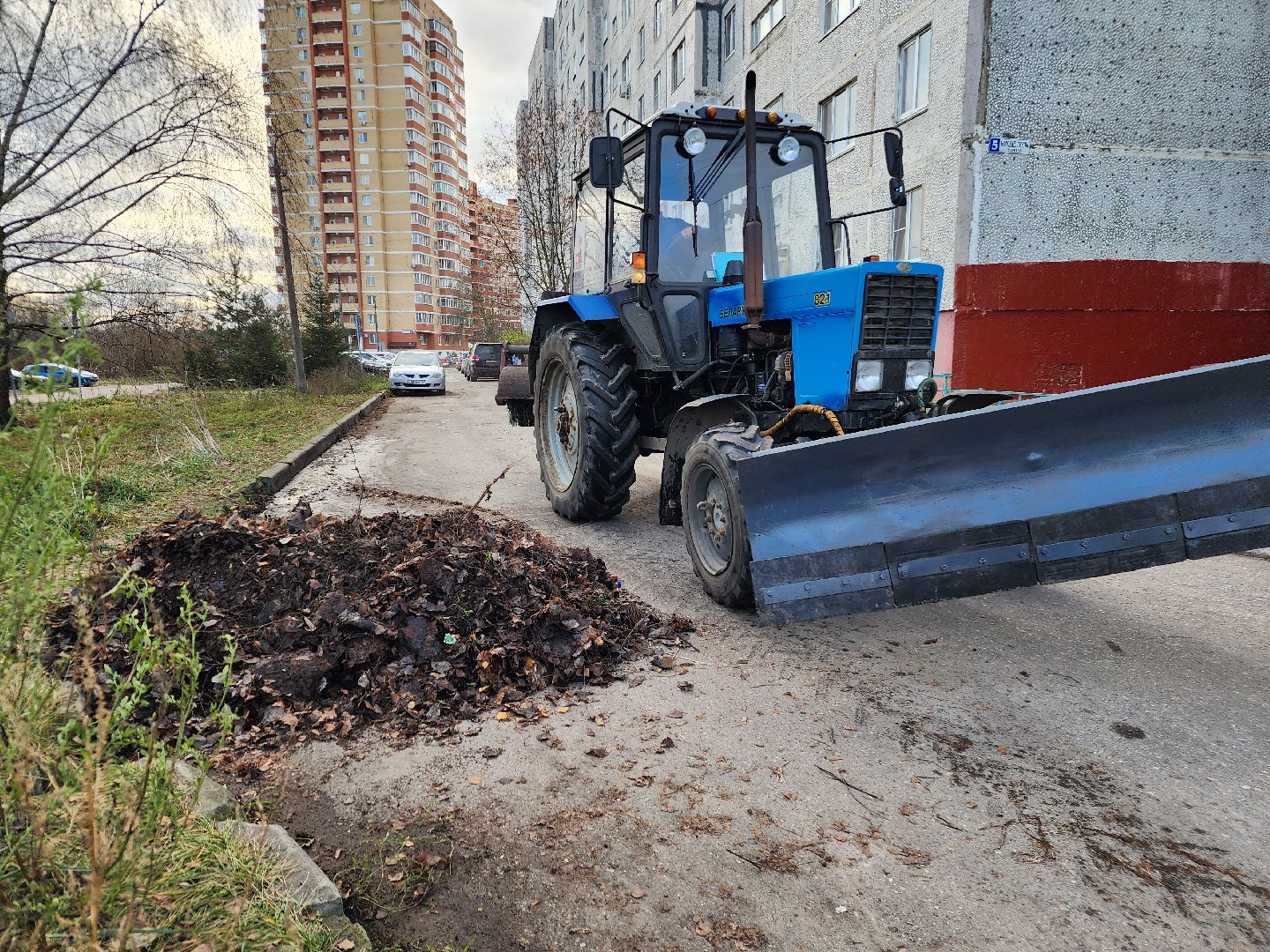 фрязино, уборка улиц, смет мусора, мбу городское хозяйство, устранение последний непогоды,