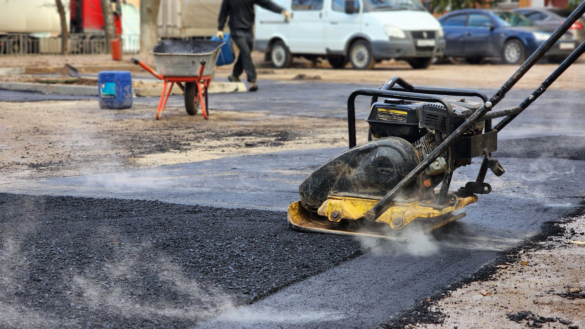 клин, улица менделеева, асфальт, дороги,