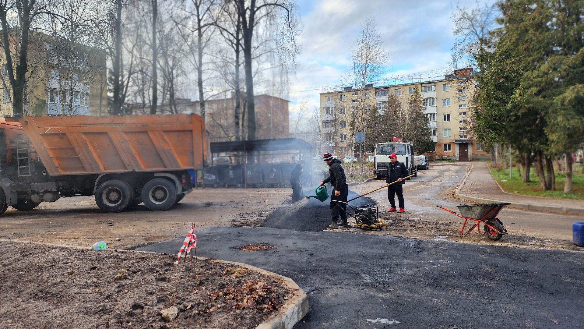 клин, улица менделеева, асфальт, дороги,
