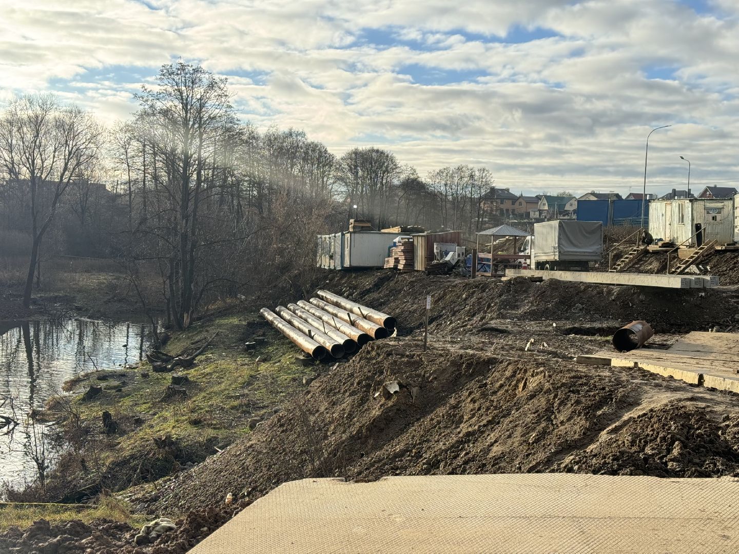 строительство дороги, ленинский городской округ, каширское шоссе,
