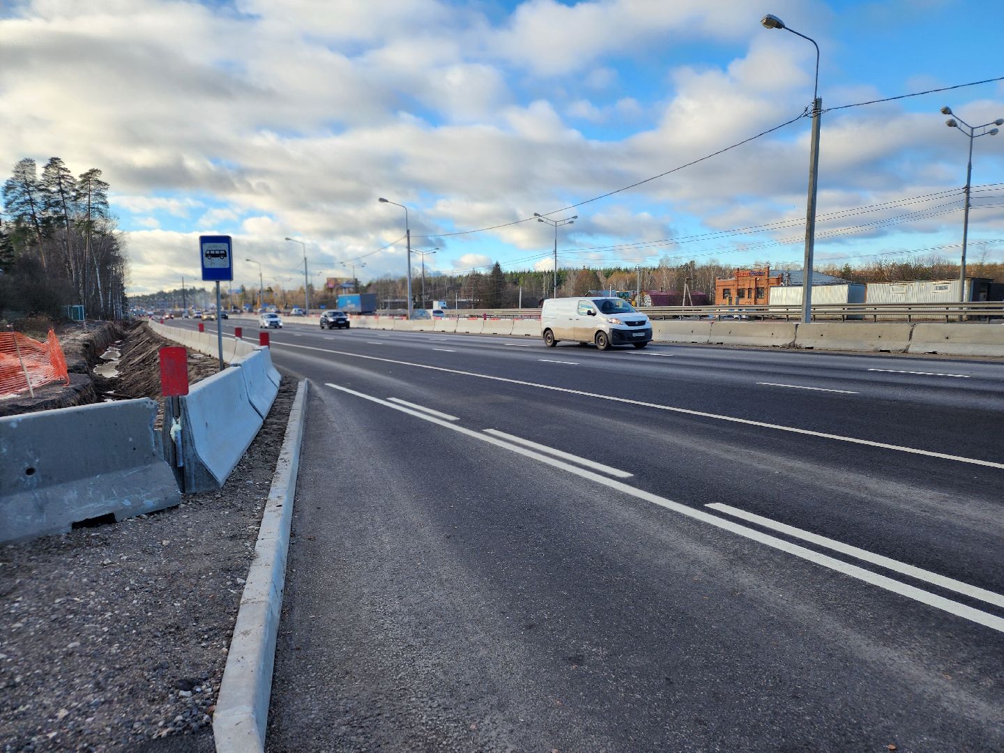 реконструкция м-8, лесной, пушкинский городской округ, строительство  дорог, ярославское шоссе, м-8 холмогоры, расширение м-8,кощейково,подземный переход,остановка общественного транспорта,