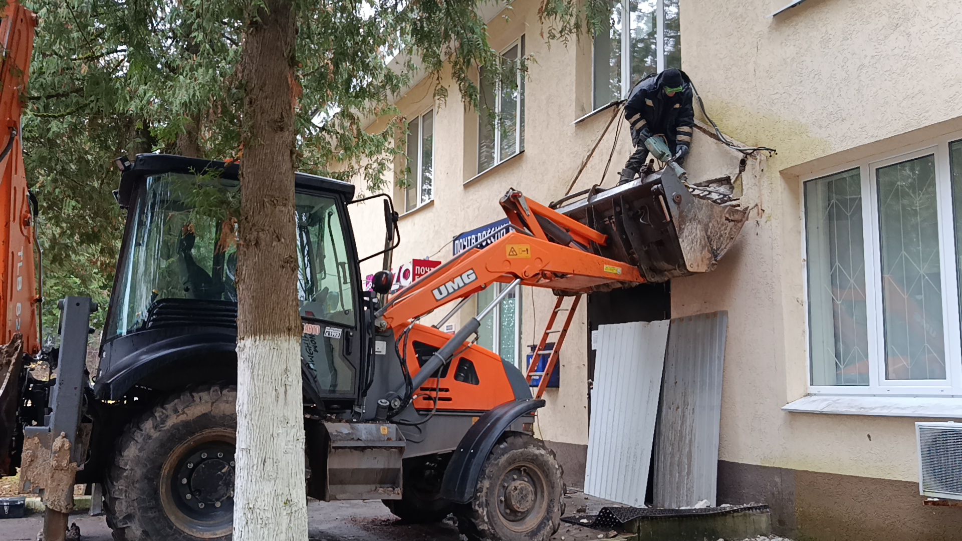 городской округ восход, благоустройство, козырек, входная группа,