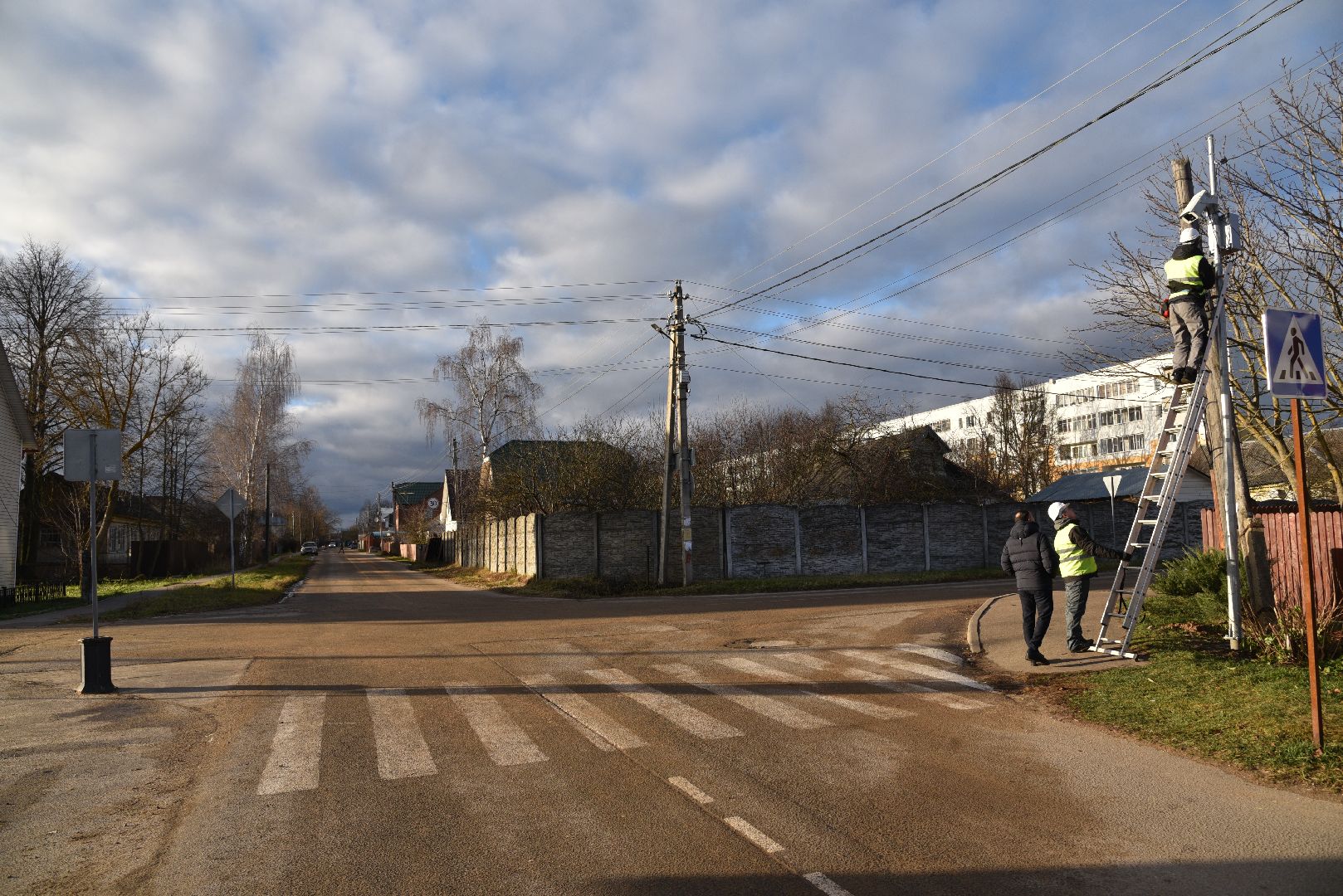 лотошино, проекционные пешеходные переходы, дороги, безопасность в городе,