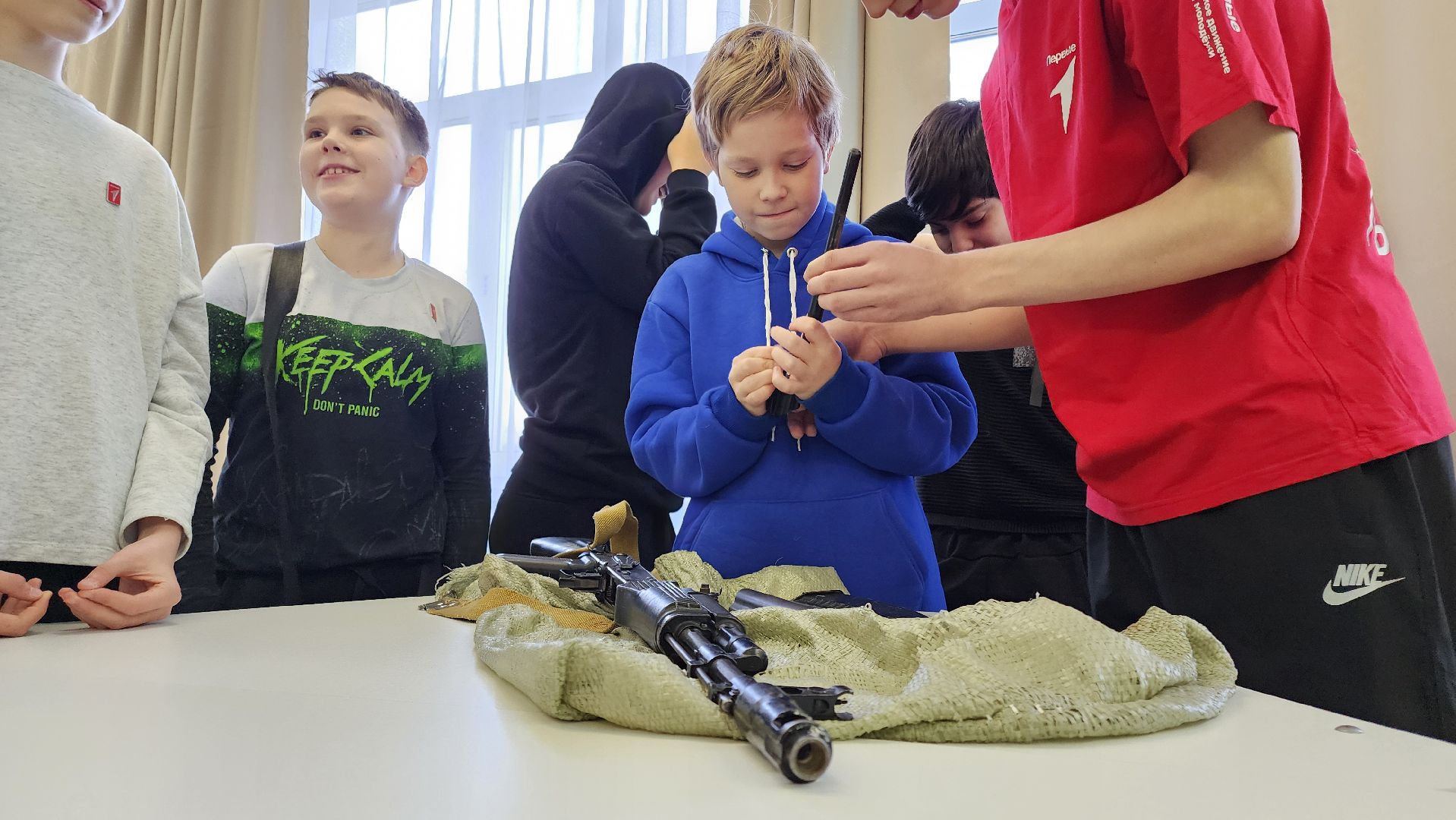 кашира, школа, движение первых, мастер-класс, автомат калашникова, приют для бездомных животных,