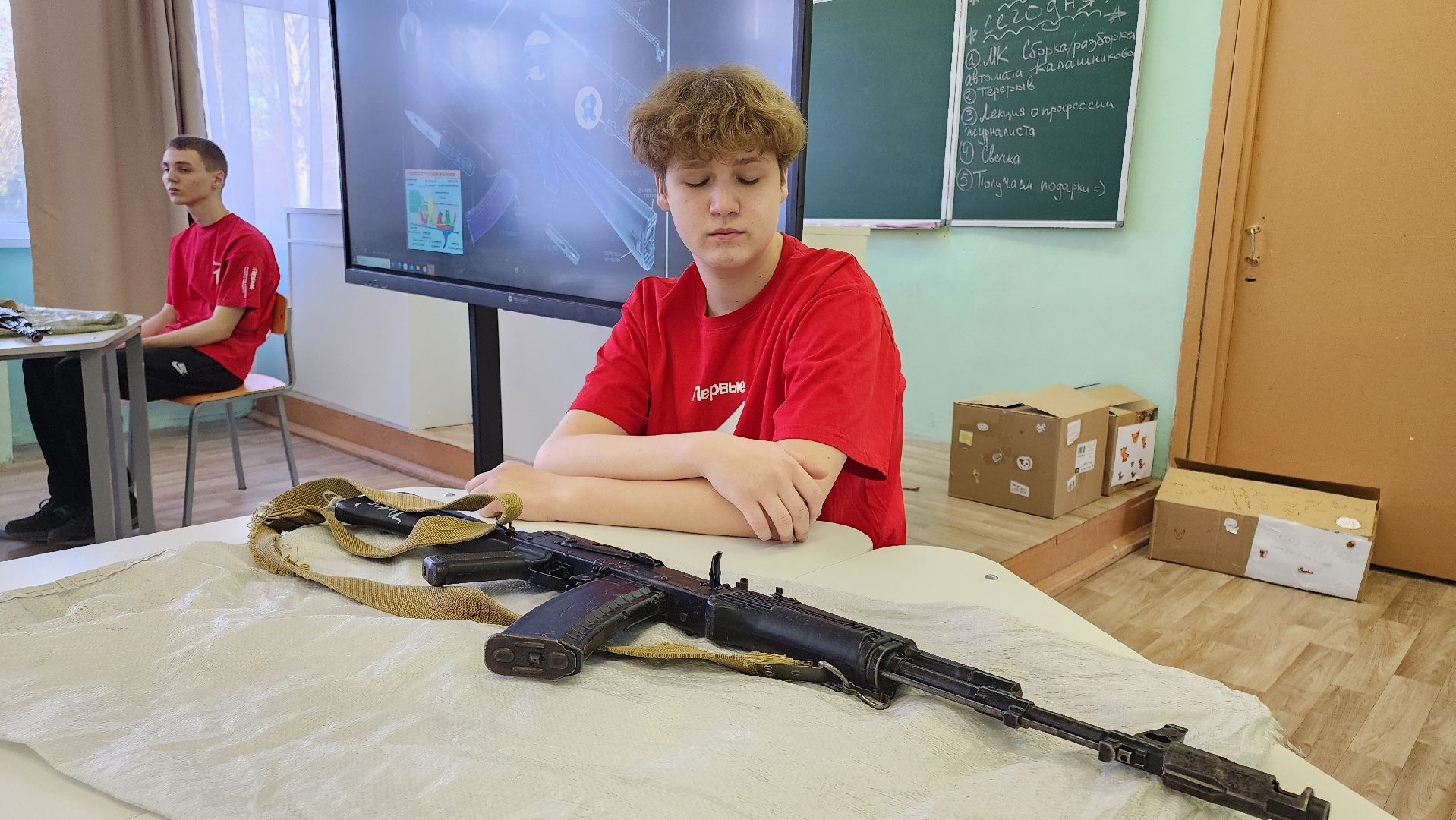 кашира, школа, движение первых, мастер-класс, автомат калашникова, приют для бездомных животных,