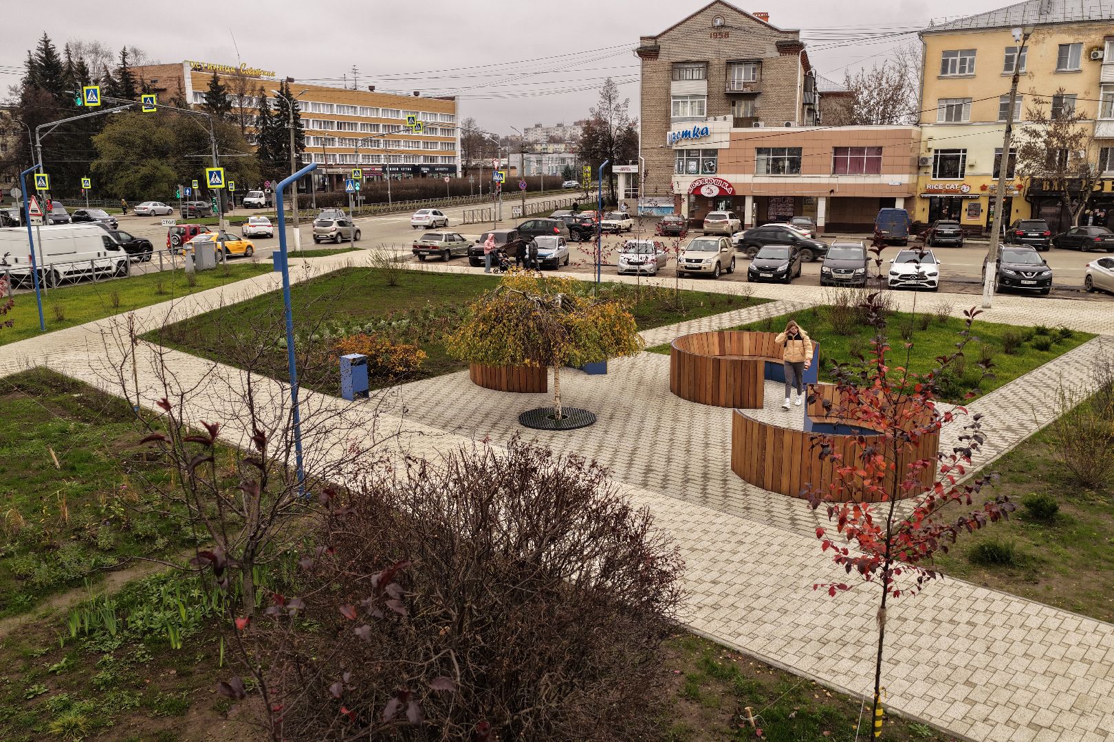 видео с коптера, горизонт коломна, молодежный центр коломна, благоустройство коломна ,