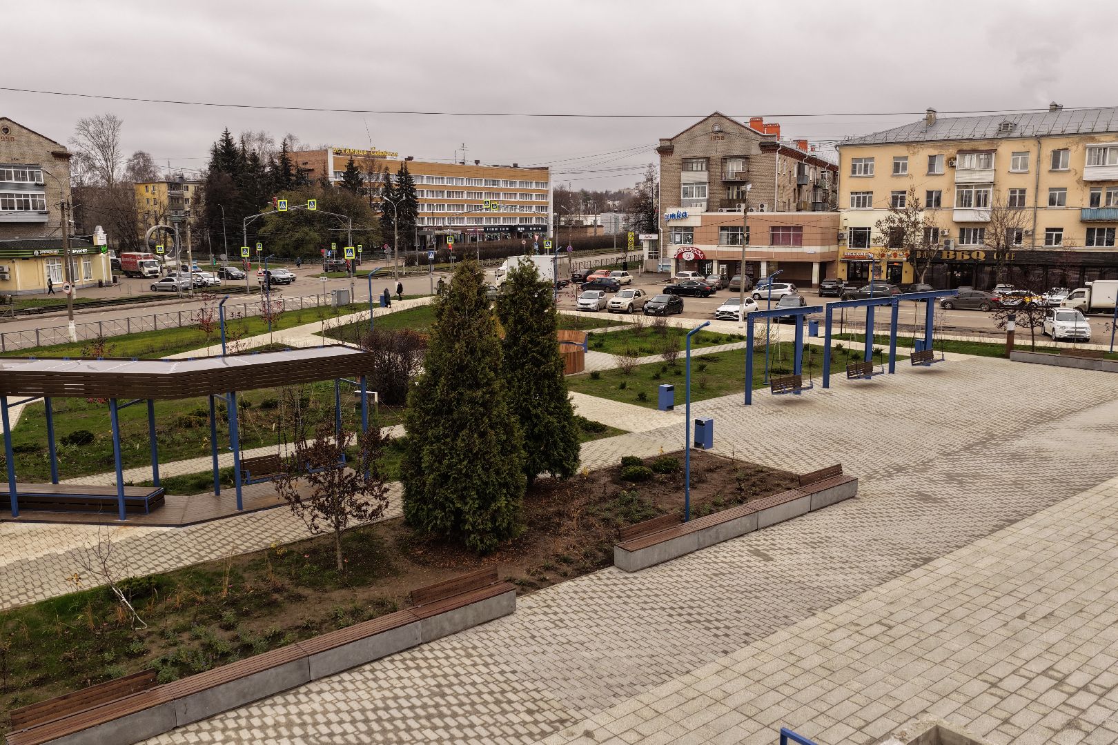 видео с коптера, горизонт коломна, молодежный центр коломна, благоустройство коломна ,