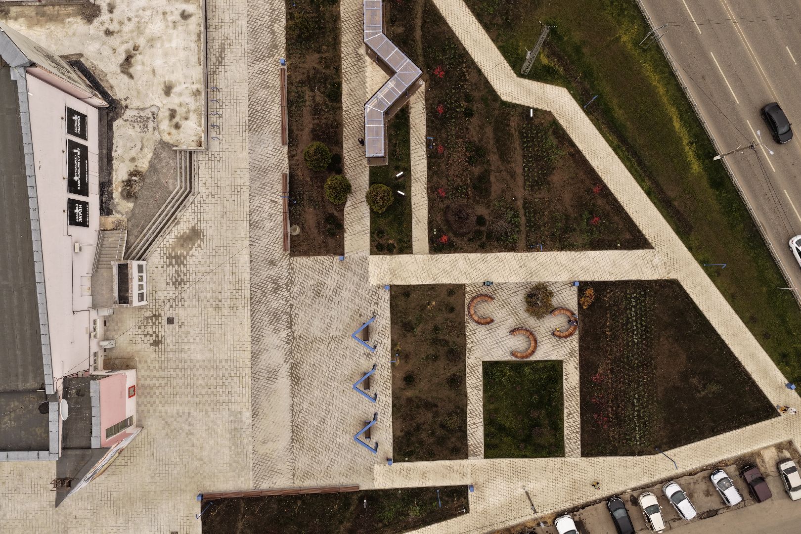 видео с коптера, горизонт коломна, молодежный центр коломна, благоустройство коломна ,