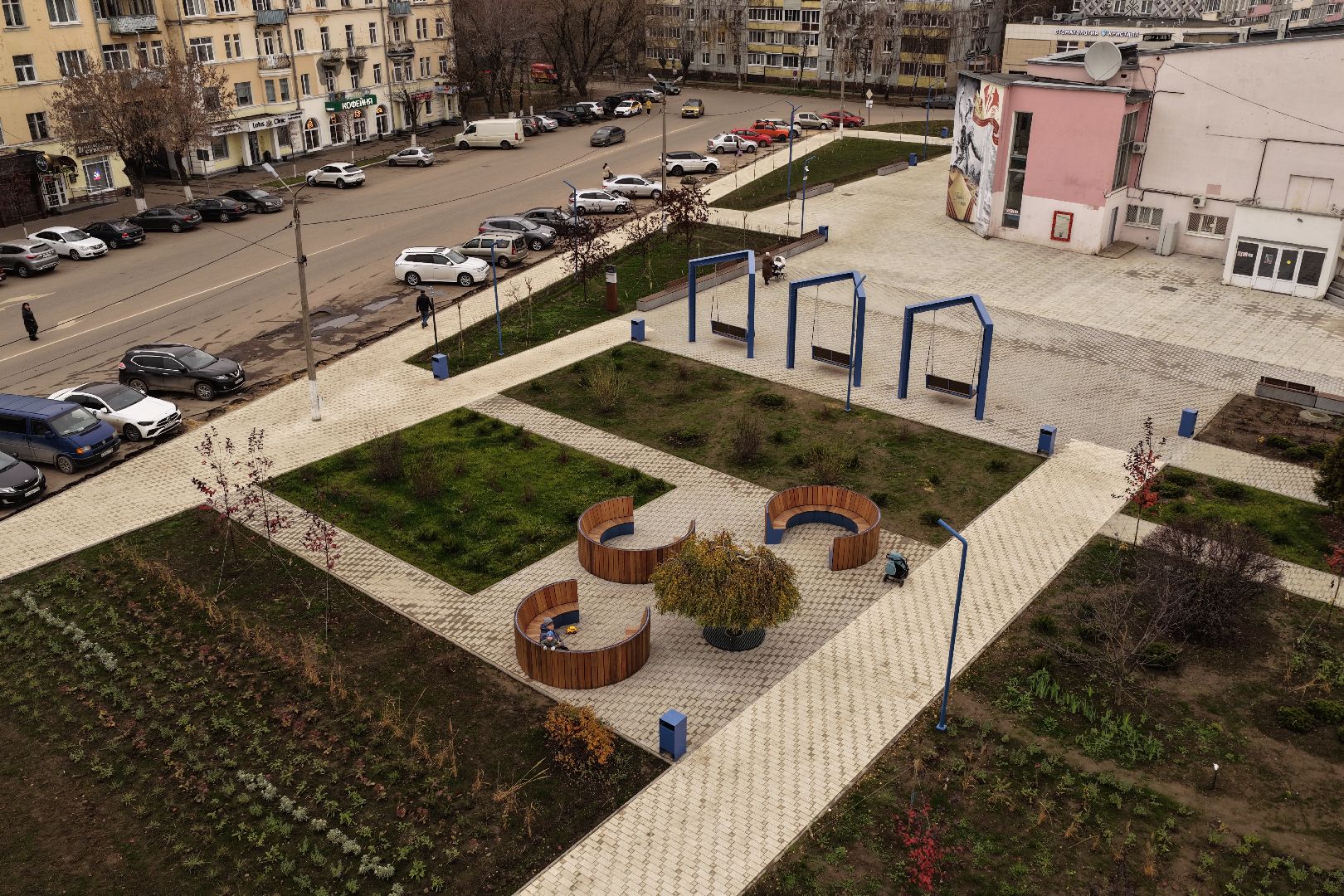 видео с коптера, горизонт коломна, молодежный центр коломна, благоустройство коломна ,