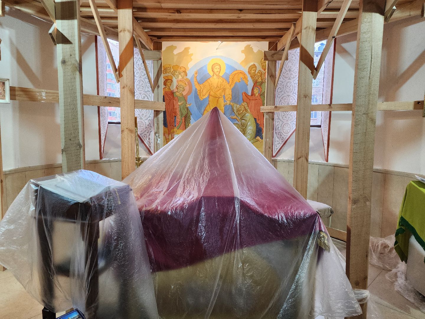 фрязино, роспись храма, иконопись, иконописец, строительство храма, православие,