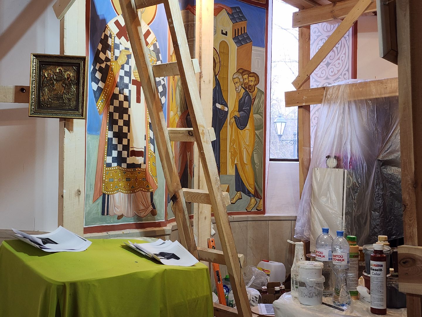 фрязино, роспись храма, иконопись, иконописец, строительство храма, православие,