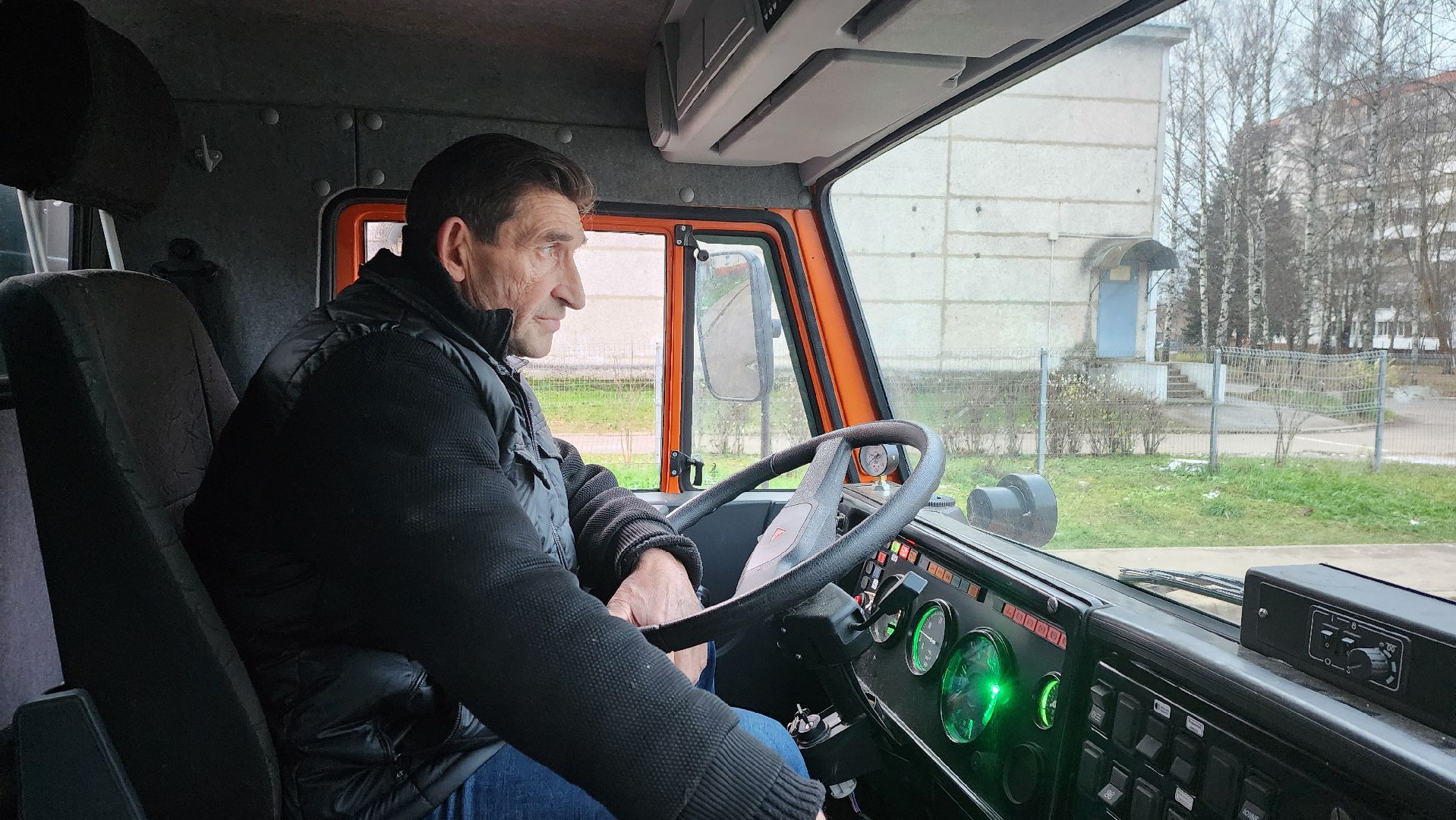 клин, 50 лет октября, гололед, обработка дорог,