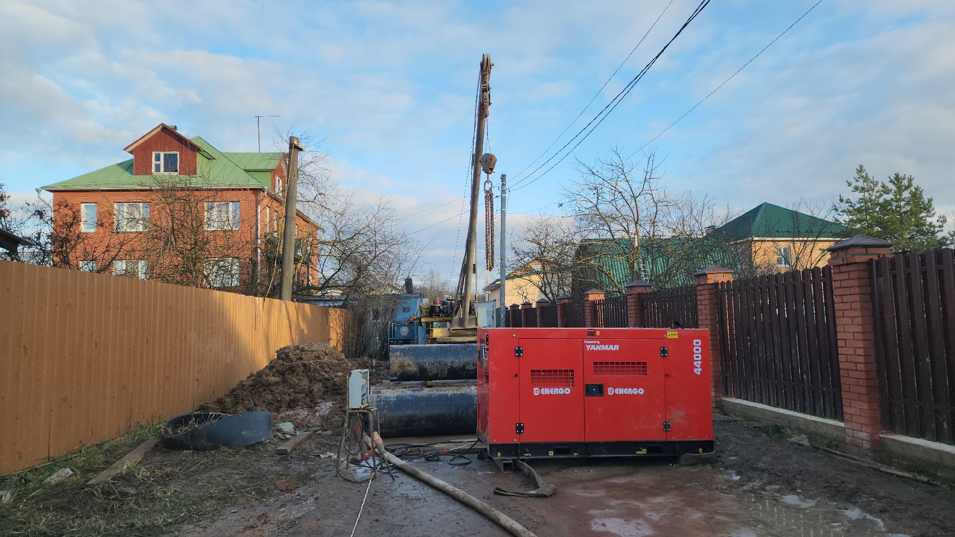 Канализация , Лобня, строительство канализации,