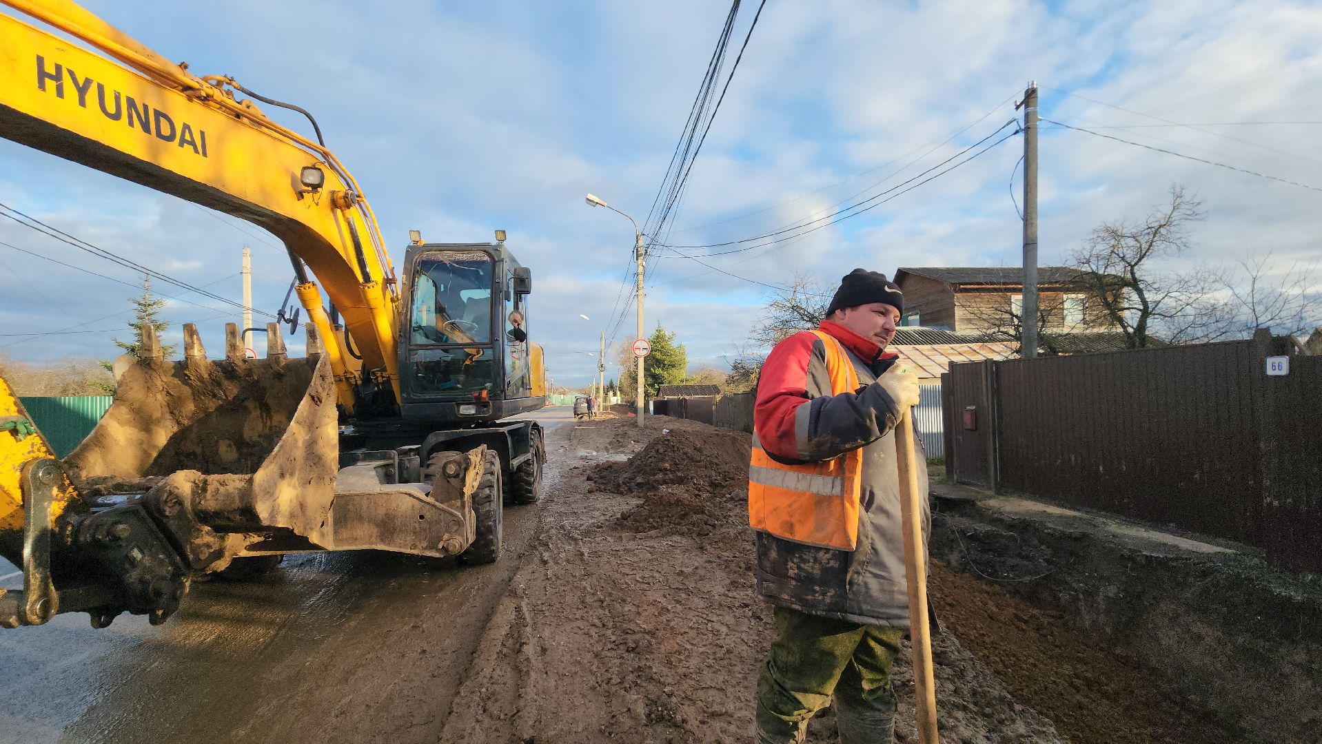 Канализация , Лобня, строительство канализации,