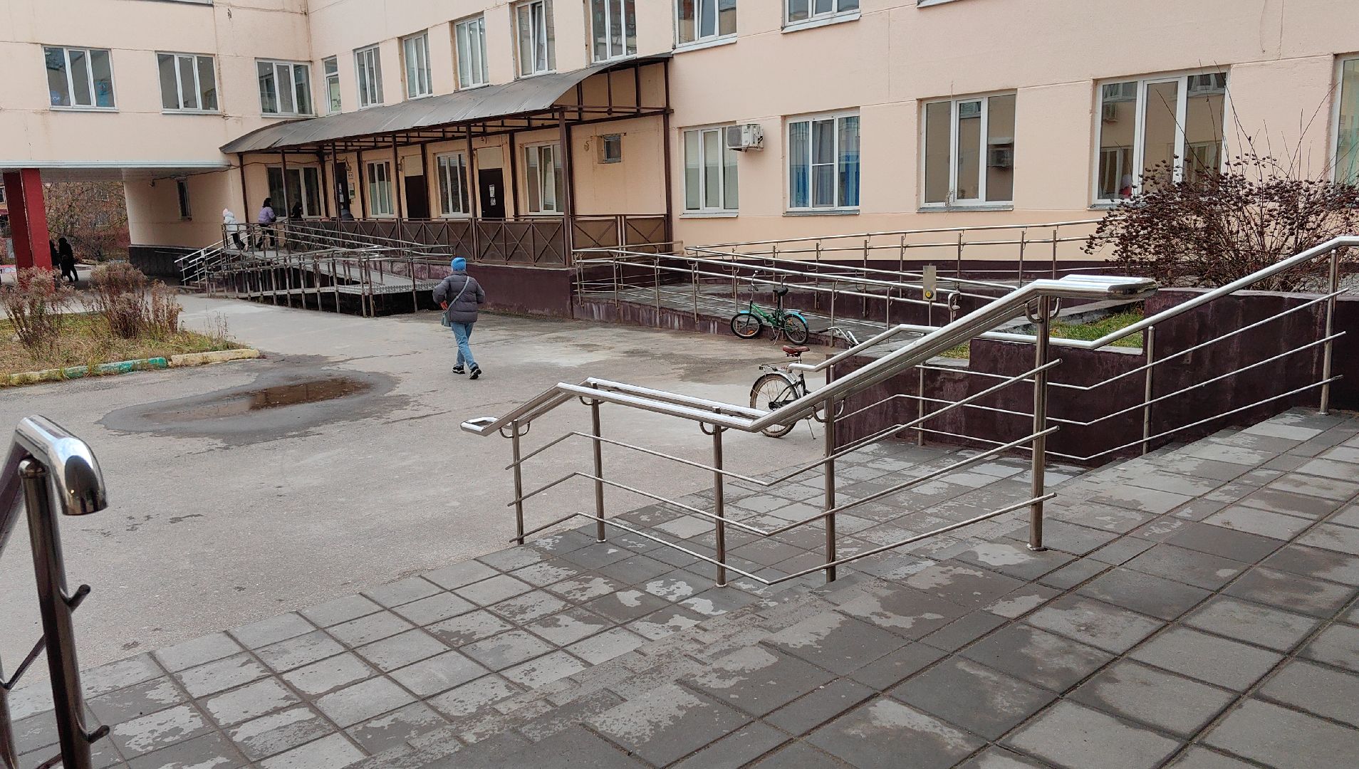 пондус, кральцо, козырек, ремонт, поликлиника,