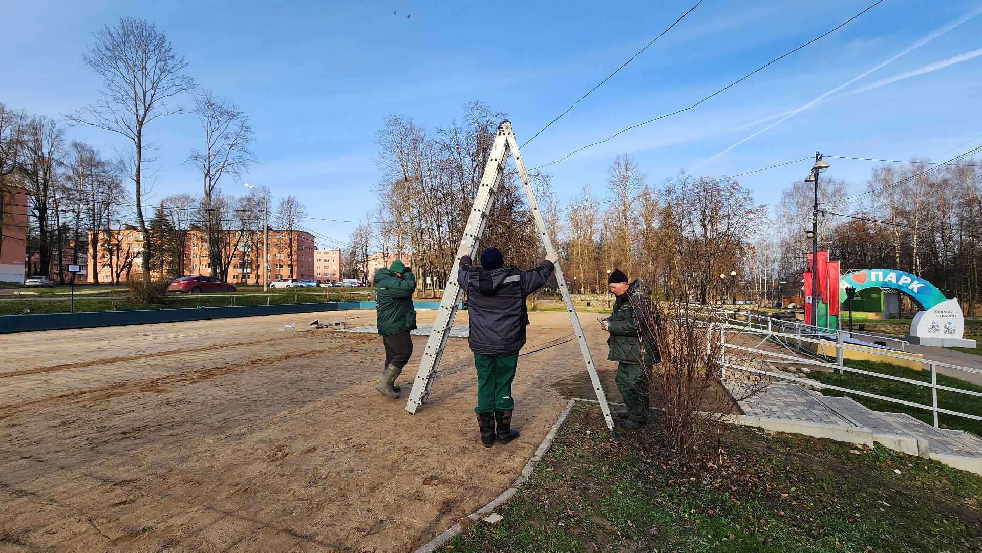 клин, сестрорецкий парк, украшения, резиденция деда мороза, новый год,