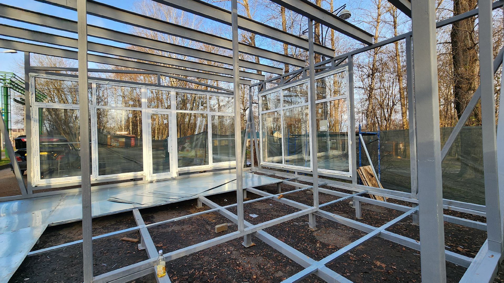 клин, сестрорецкий парк, украшения, резиденция деда мороза, новый год,