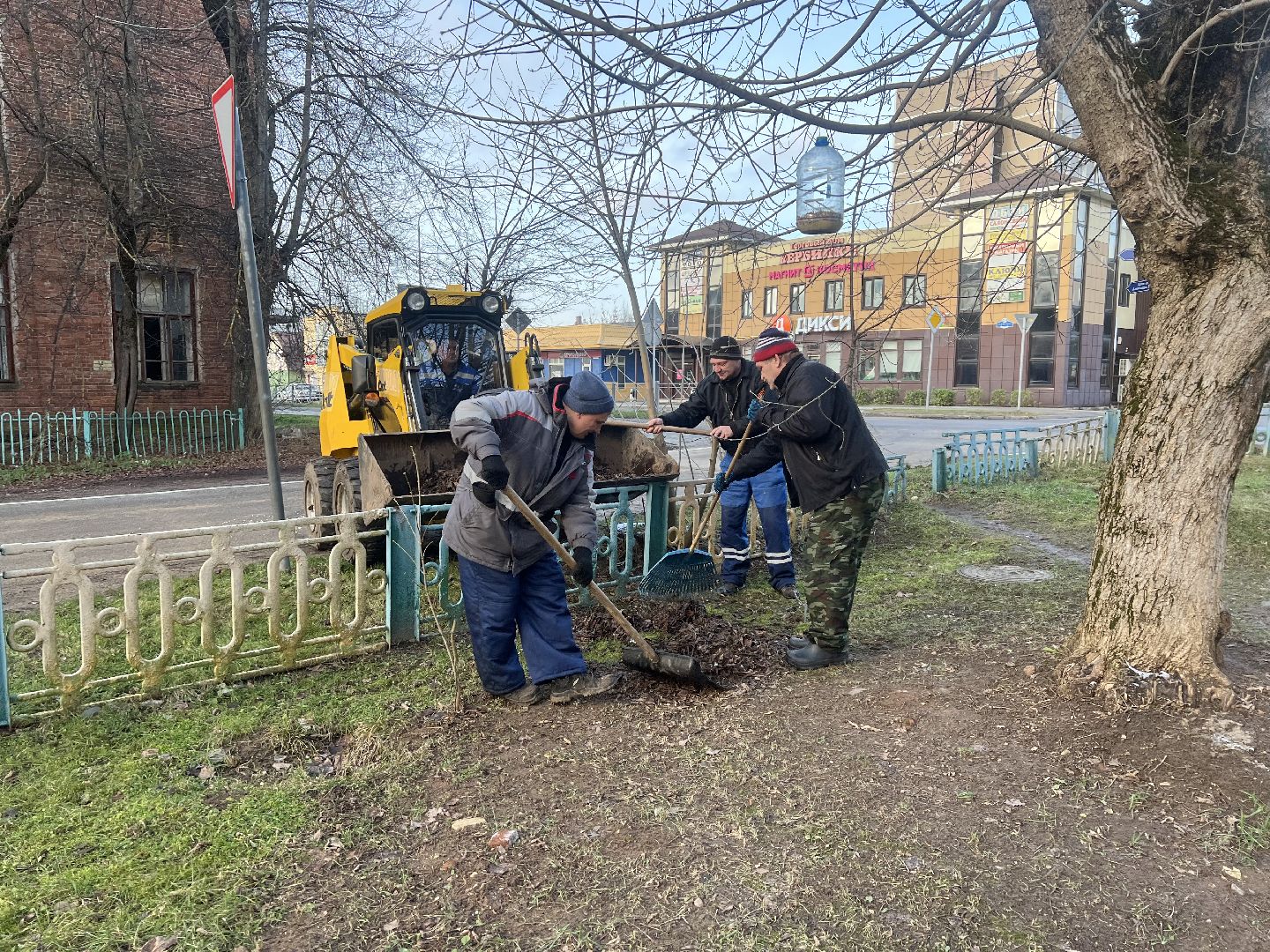 Вербилки благоустройство, талдомский городской округ, уборка листвы,