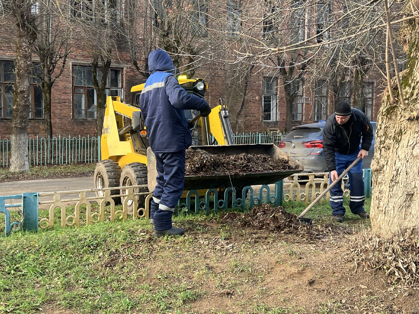 Вербилки благоустройство, талдомский городской округ, уборка листвы,