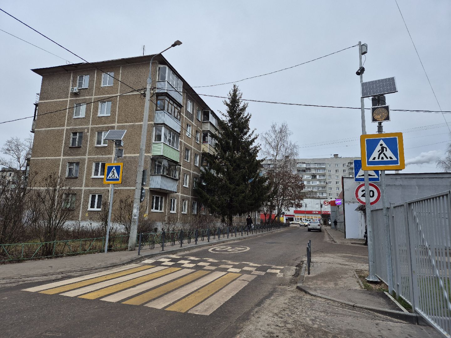 проекционная разметка, пешеходный переход, орехово-зуево,