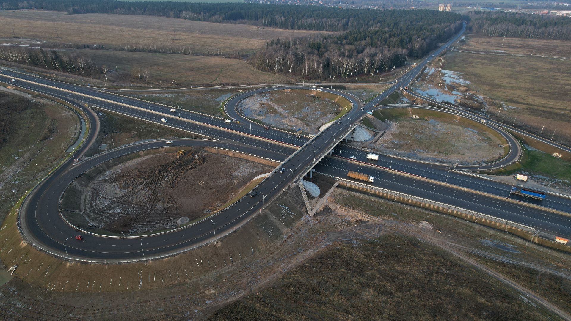 видео с коптера, трасса м-3, реконструкция трассы м-3, дороги наро-фоминск,