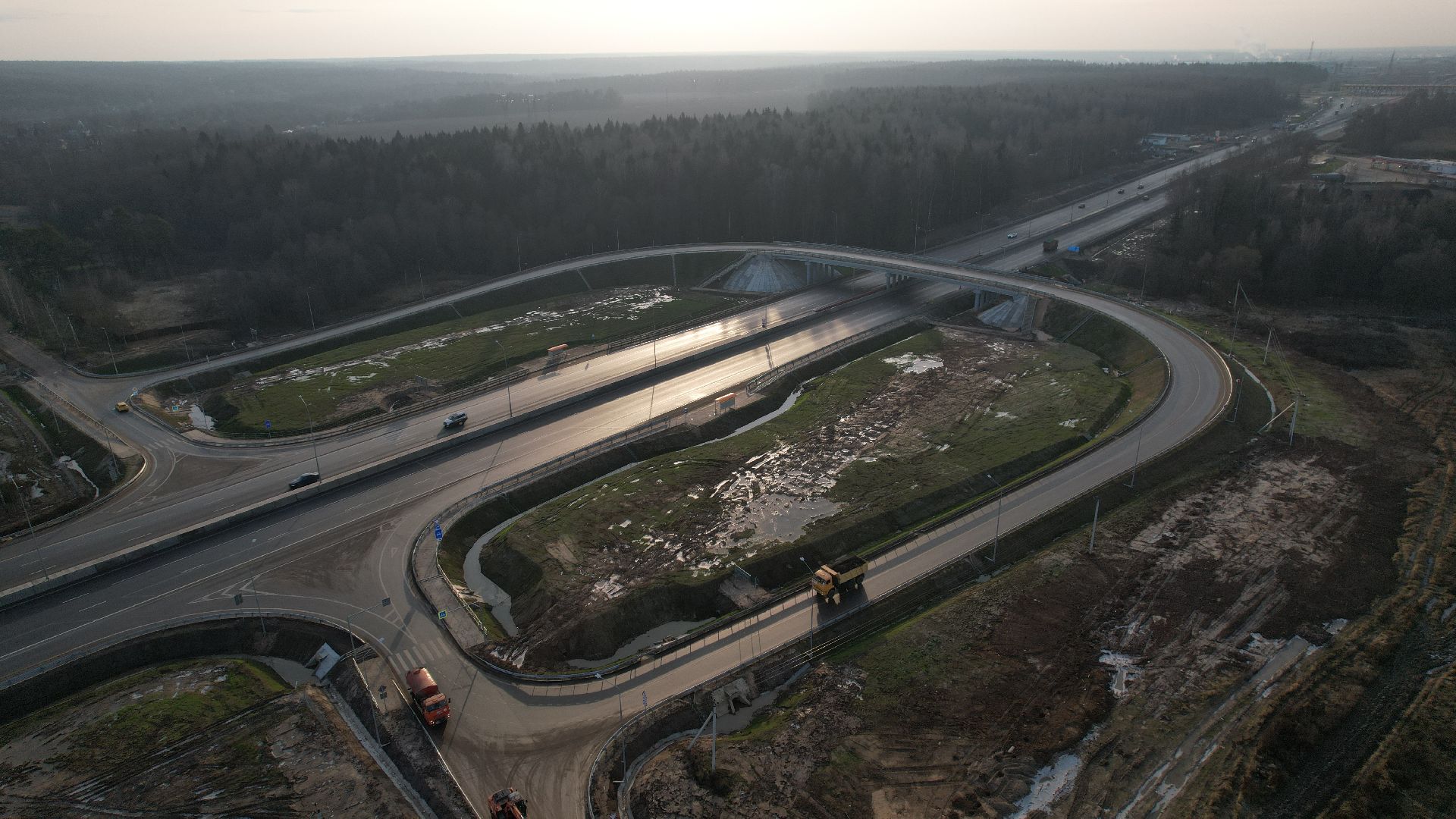 видео с коптера, трасса м-3, реконструкция трассы м-3, дороги наро-фоминск,