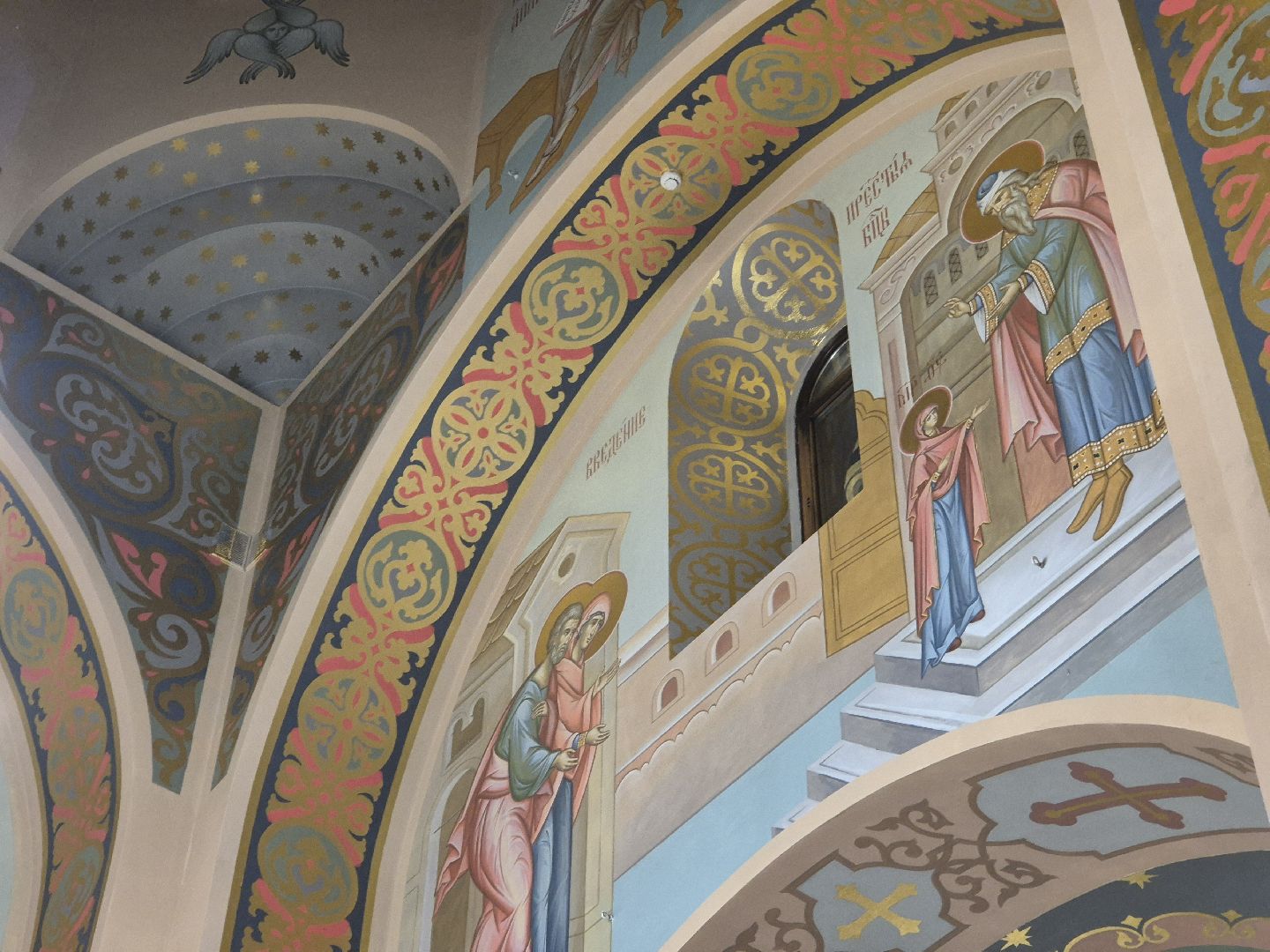 роспись храма, храм новомученников орехово-зуевских, орехово-зуево, освящение росписи храма,