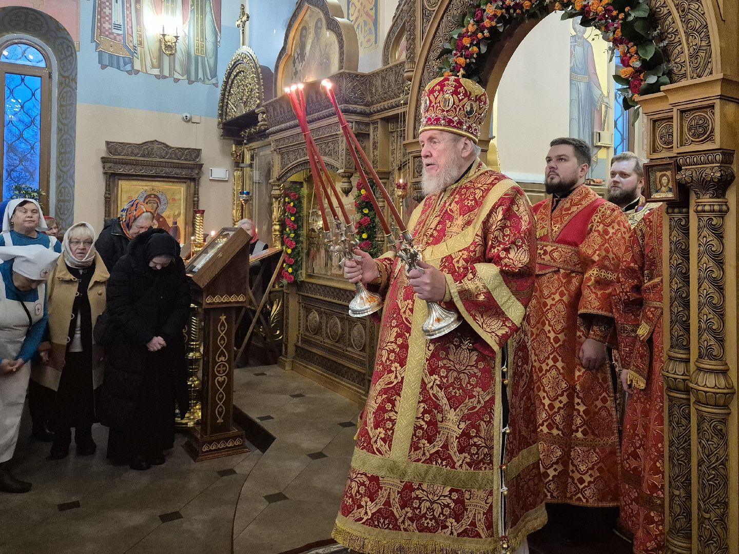 роспись храма, храм новомученников орехово-зуевских, орехово-зуево, освящение росписи храма,