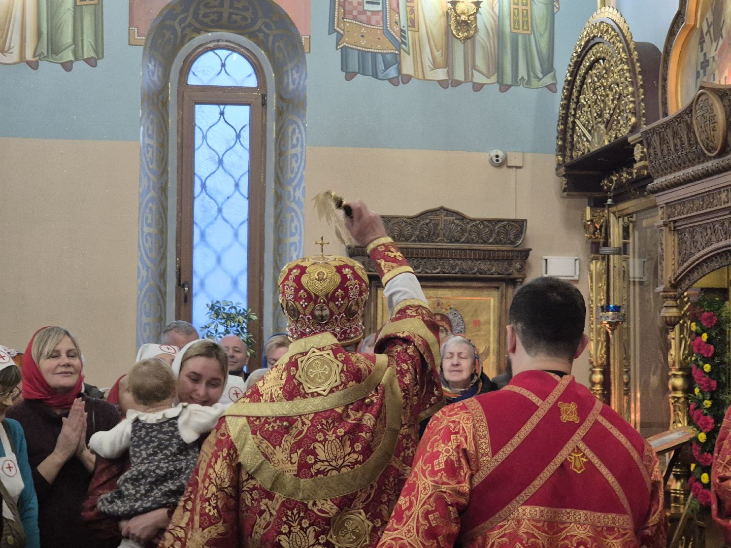 роспись храма, храм новомученников орехово-зуевских, орехово-зуево, освящение росписи храма,