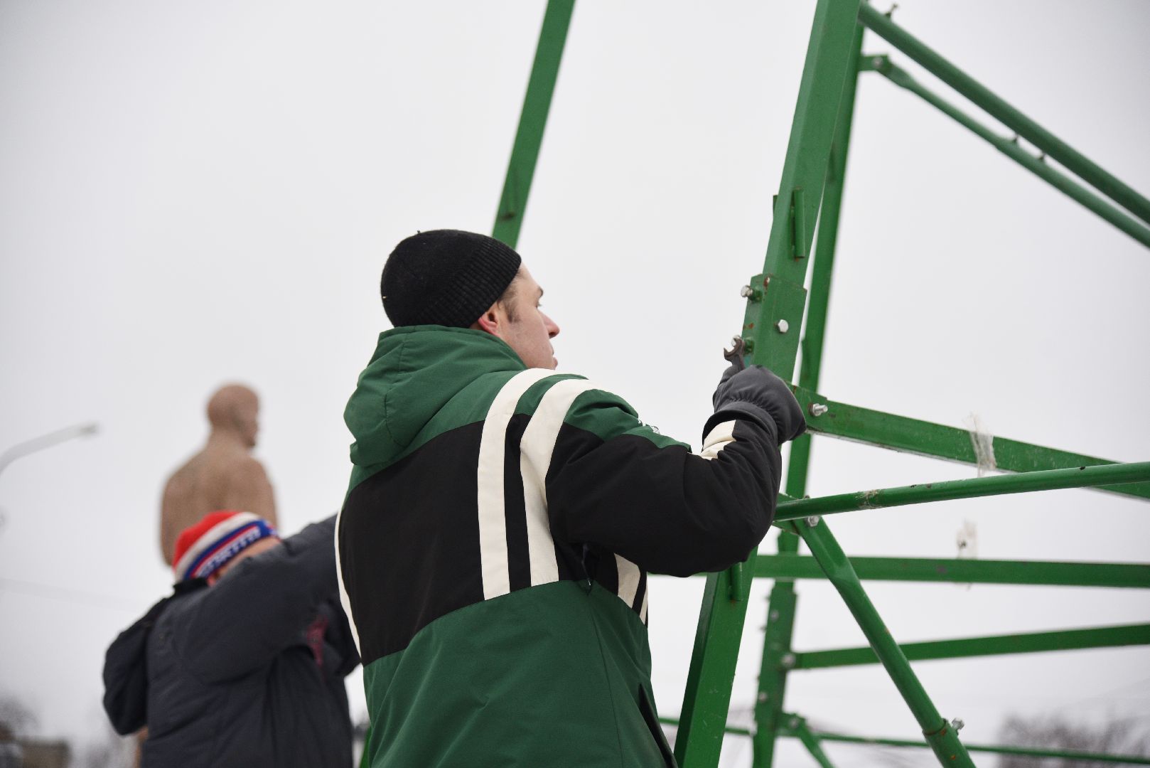 лотошино, благоустройство, новый год, новогодняя елка,