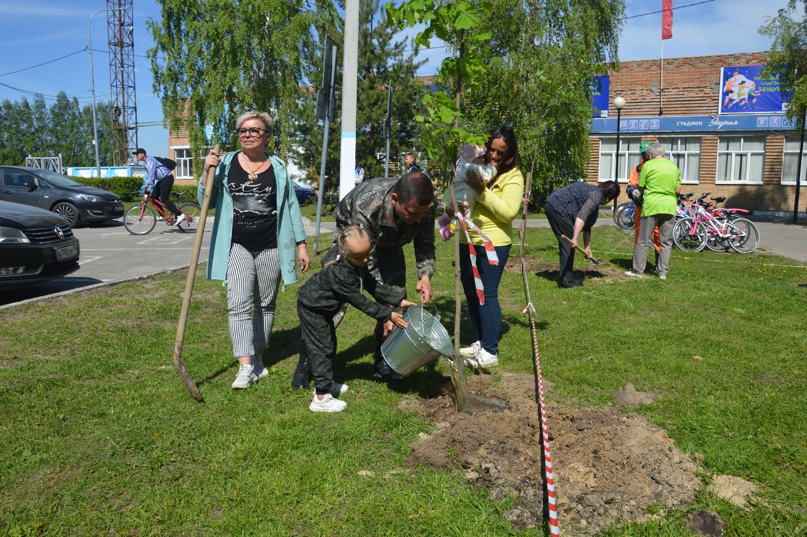 Шатура, Лес Победы, Всероссийская акция. 2369 саженцев.