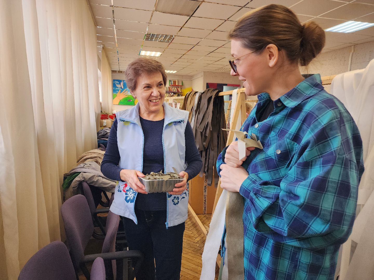фрязино, плетение сетей, маскировочные сети, волонтеры, добровольцы, помощь фронту,