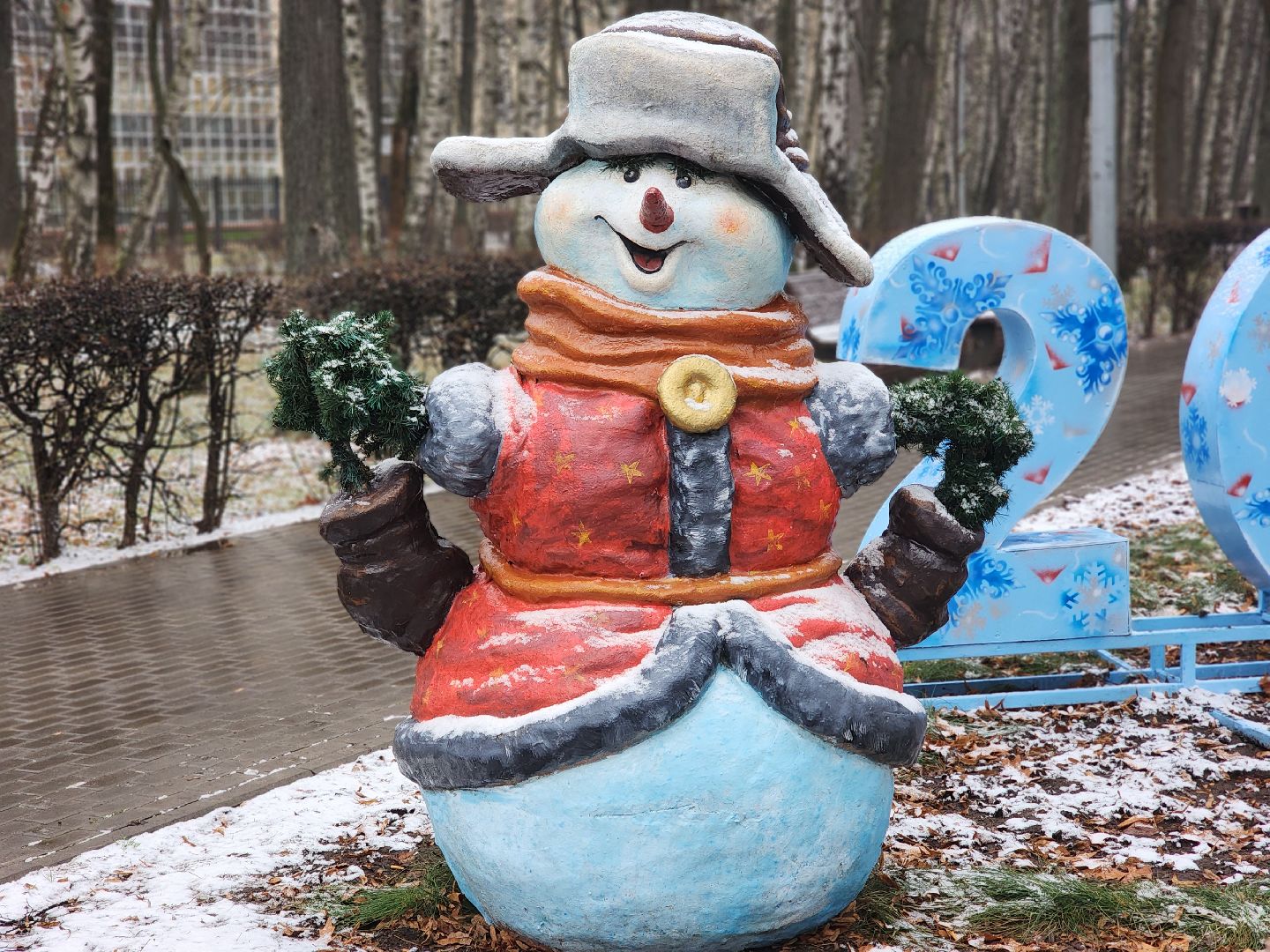 королёв, зима в подмосоковье, центральный городской парк в королеве , цдк имени калинина,