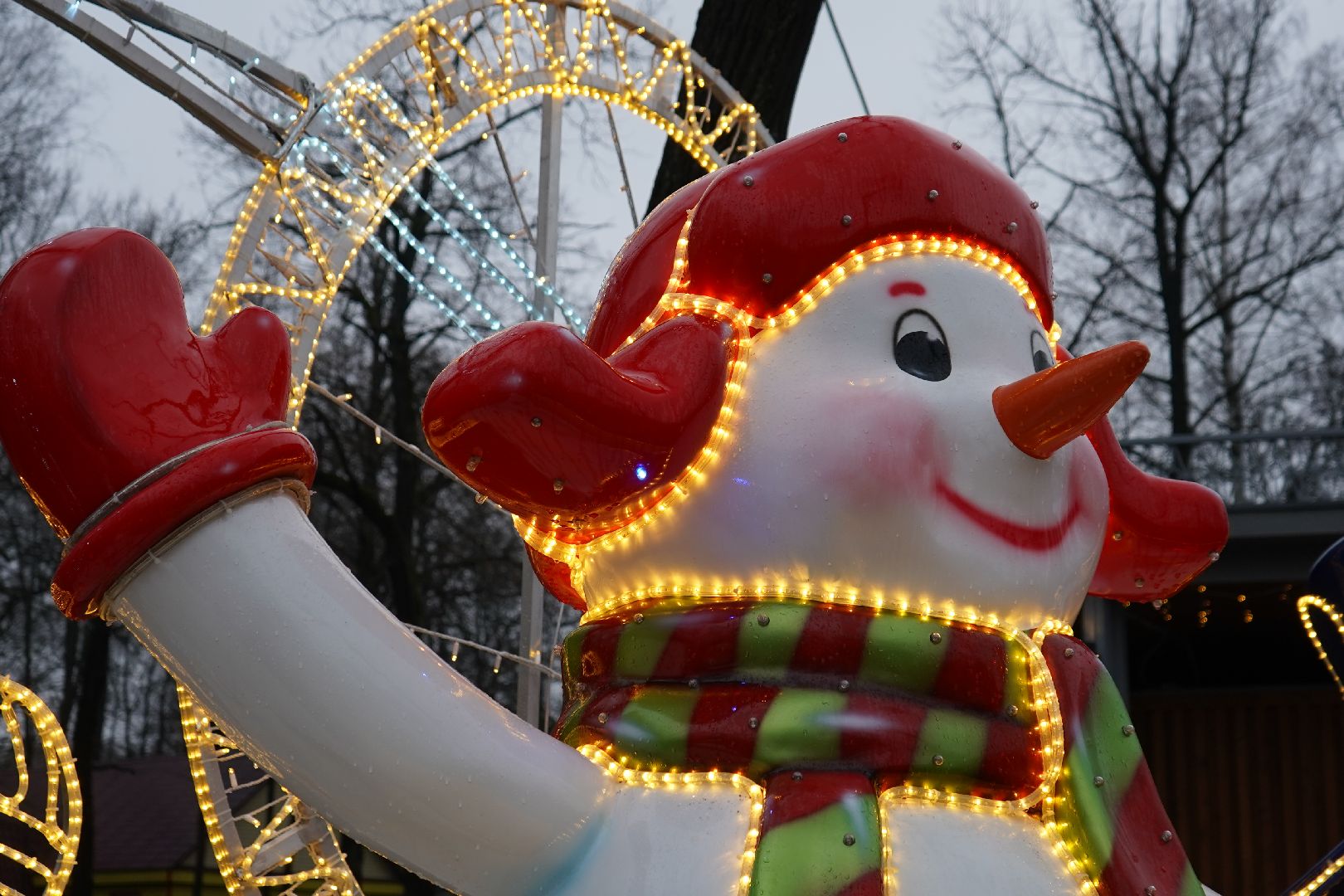 ступино, парк островского, новый год, ёлка,