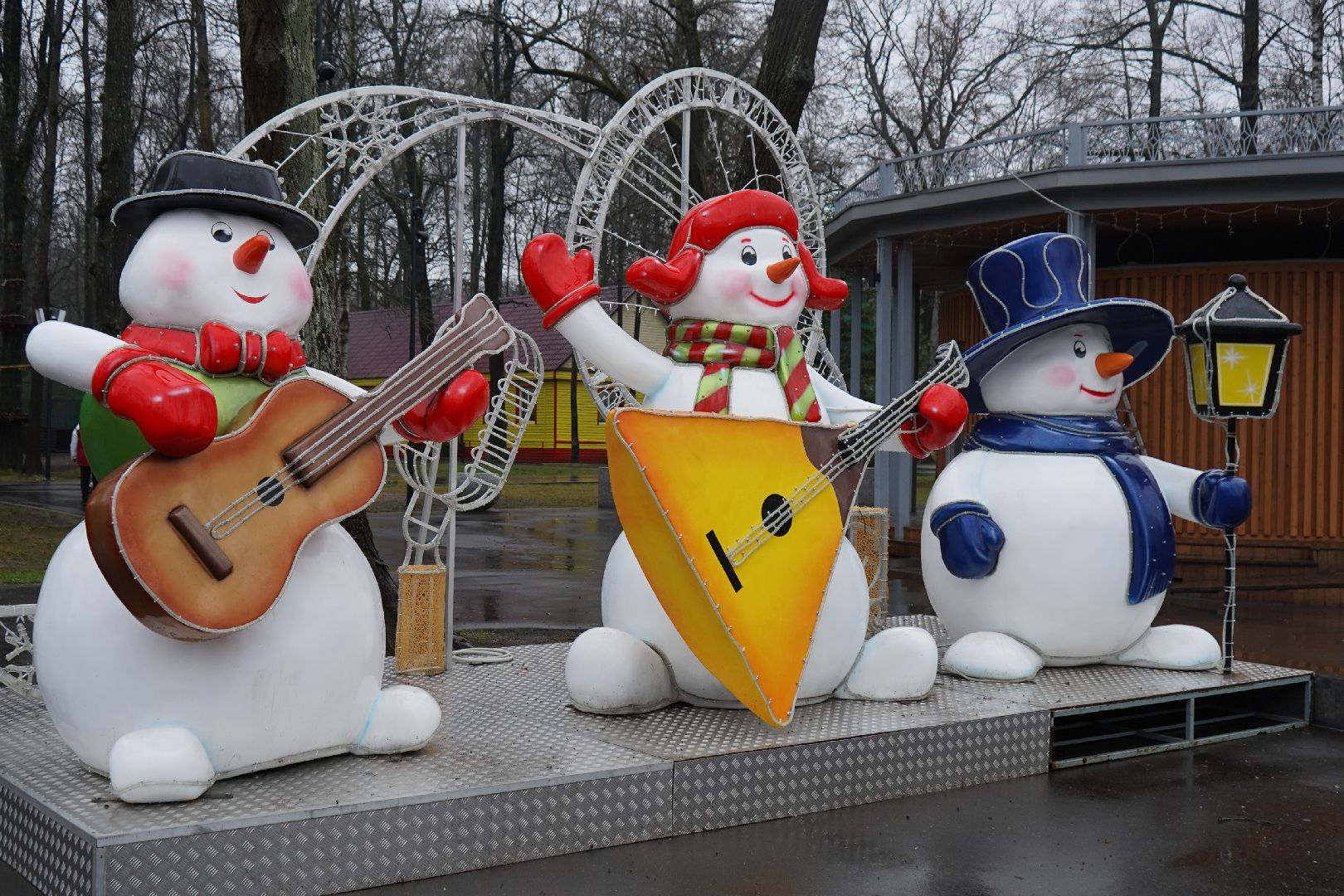 ступино, парк островского, новый год, ёлка,