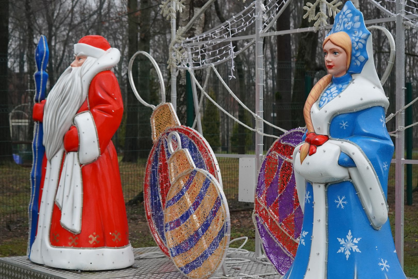 ступино, парк островского, новый год, ёлка,