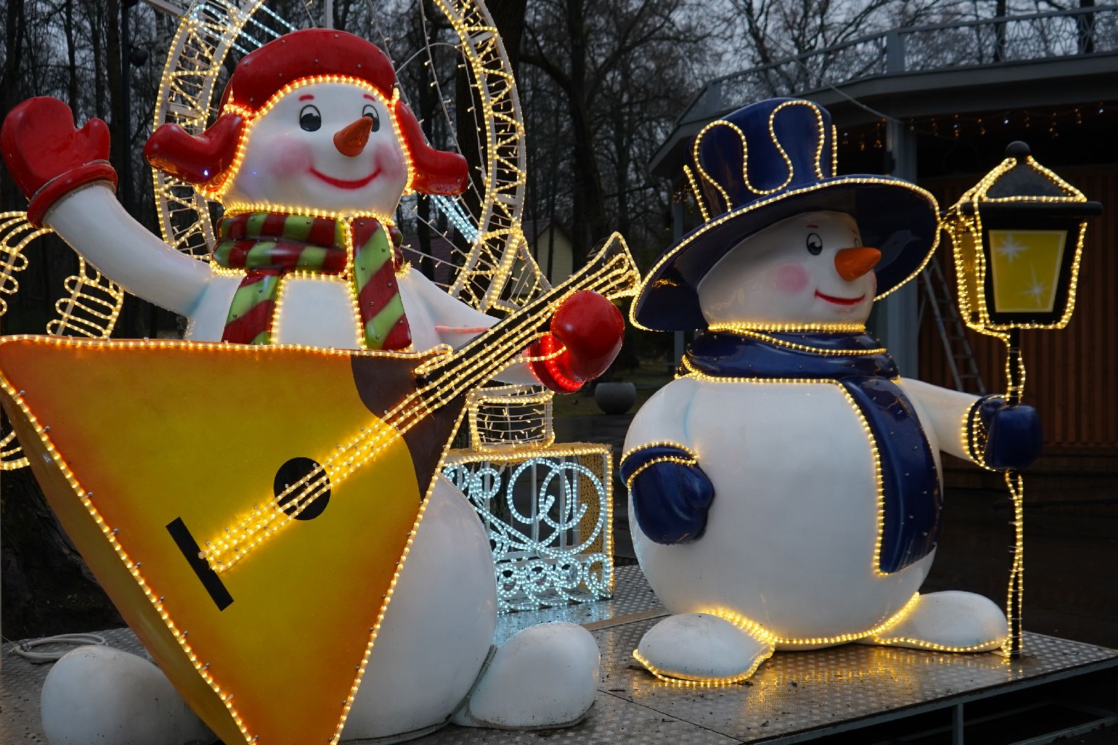 ступино, парк островского, новый год, ёлка,