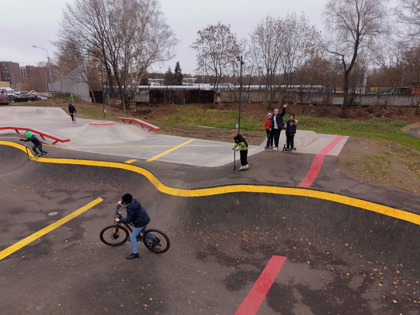 видео с коптера, скейт-площадка, скейт-площадка ленинский,