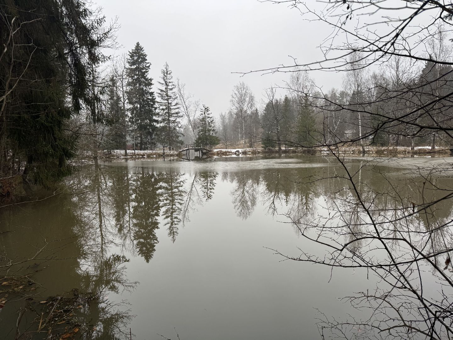 сергиево-посадский городской окру, Абрамцево ,Нижний пруд,