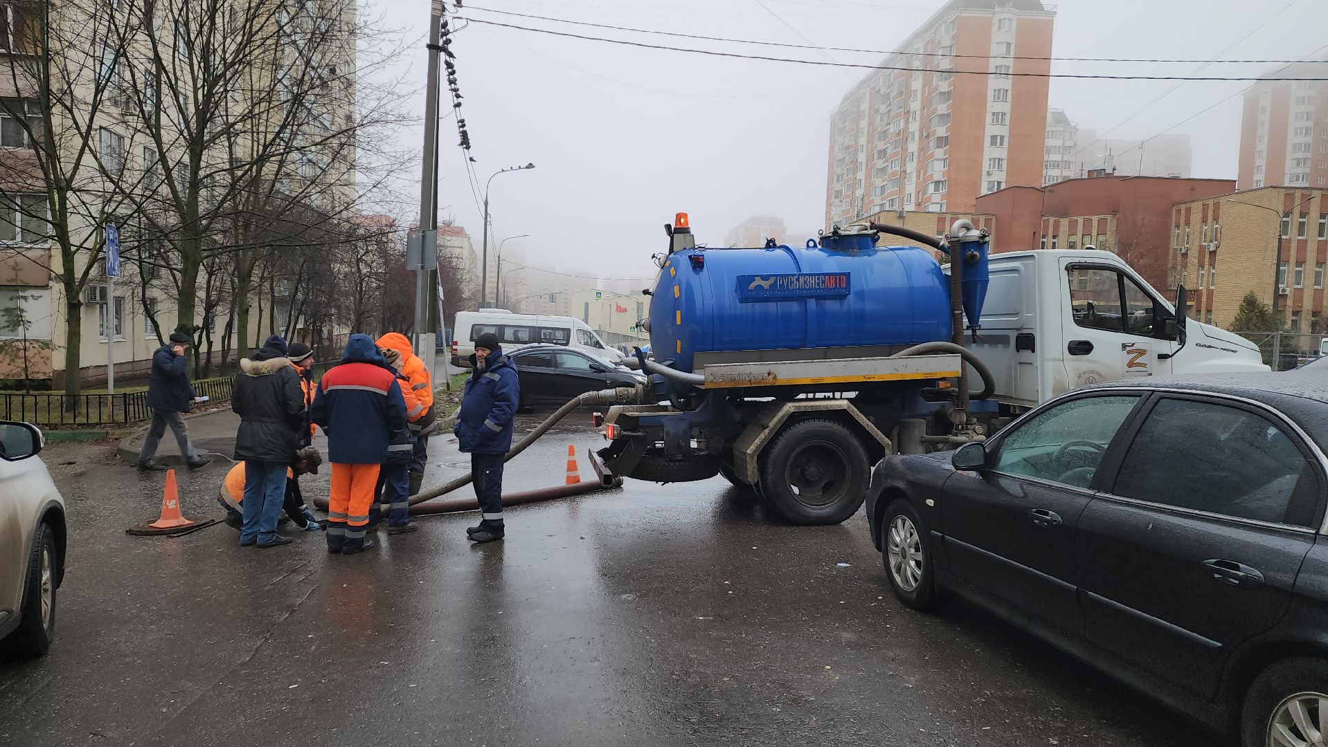 красногорск, авария водопровод,