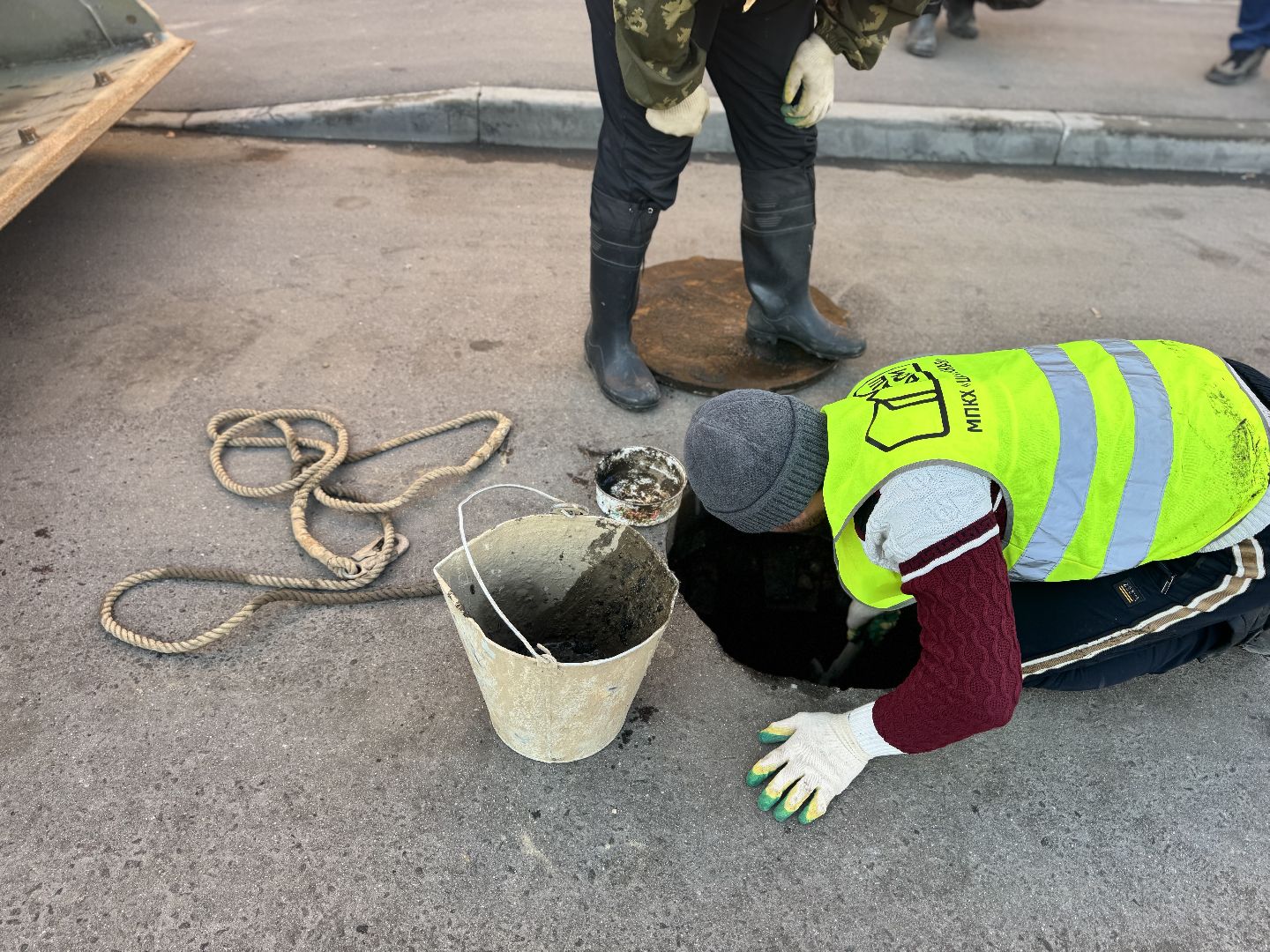 шаховская, канализационная система, канализационные колодцы,