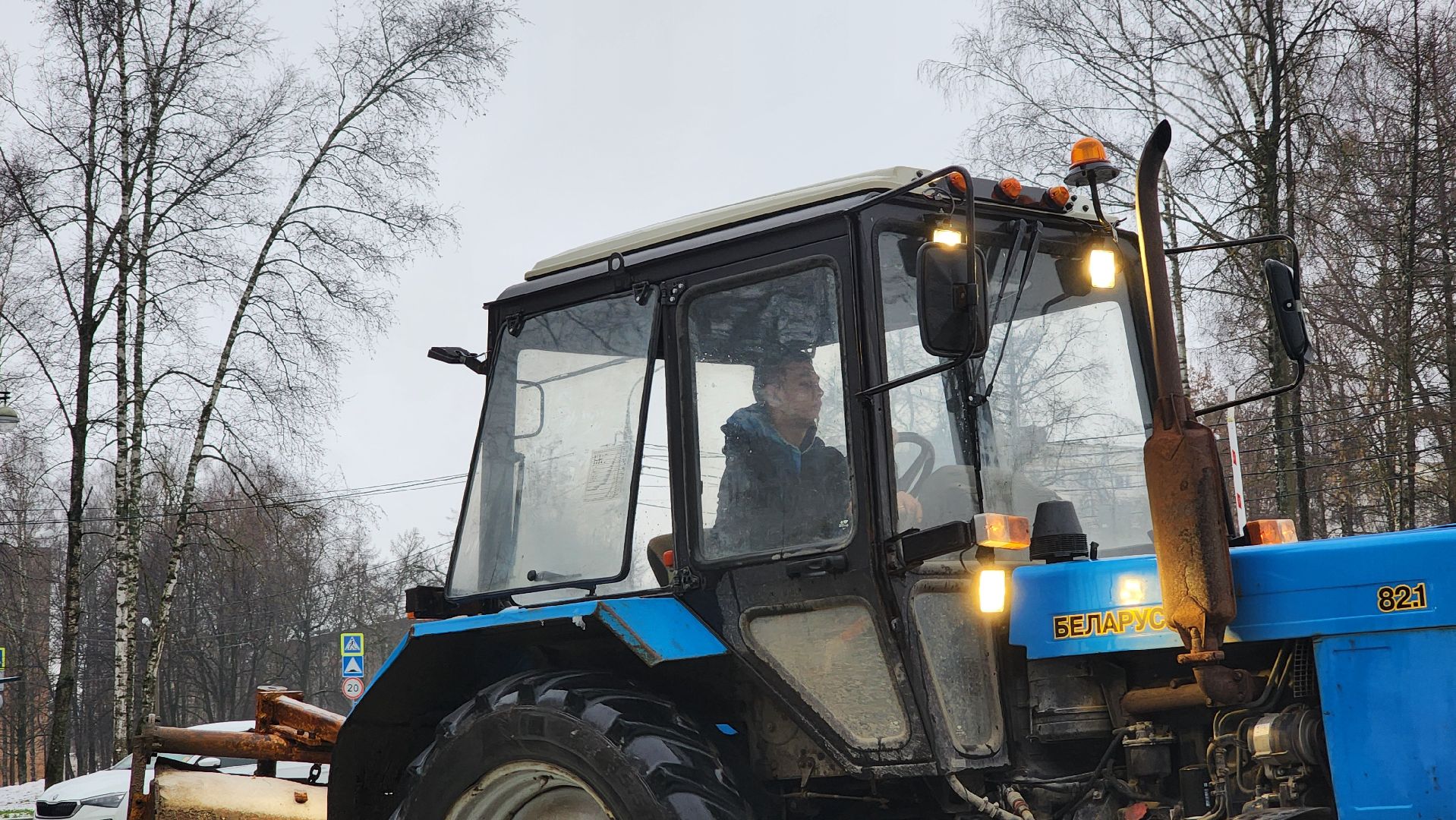 клин,  сестрорецкий парк, уборка снега ,